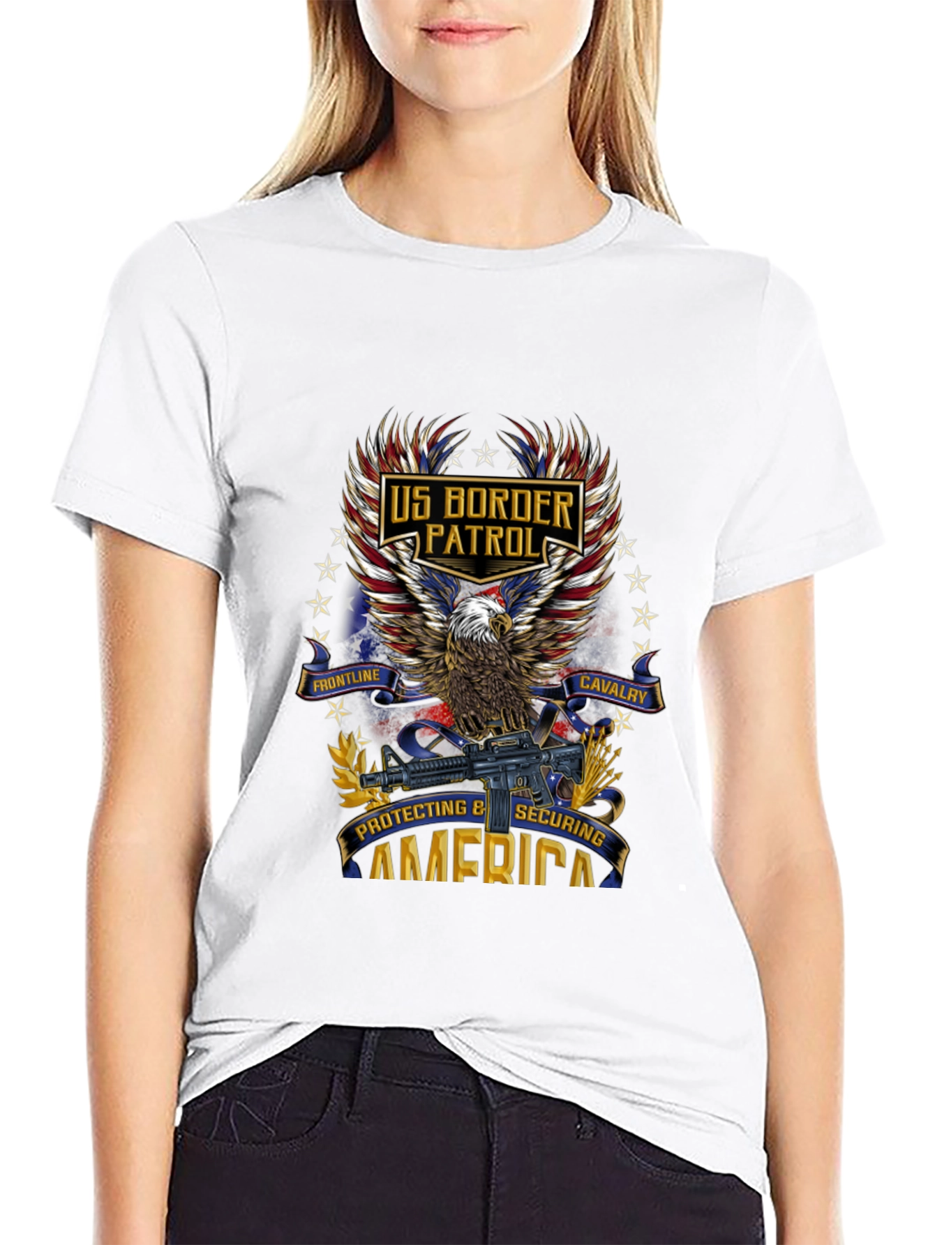 US Border Patrol Patriotic Eagle T-Shirt