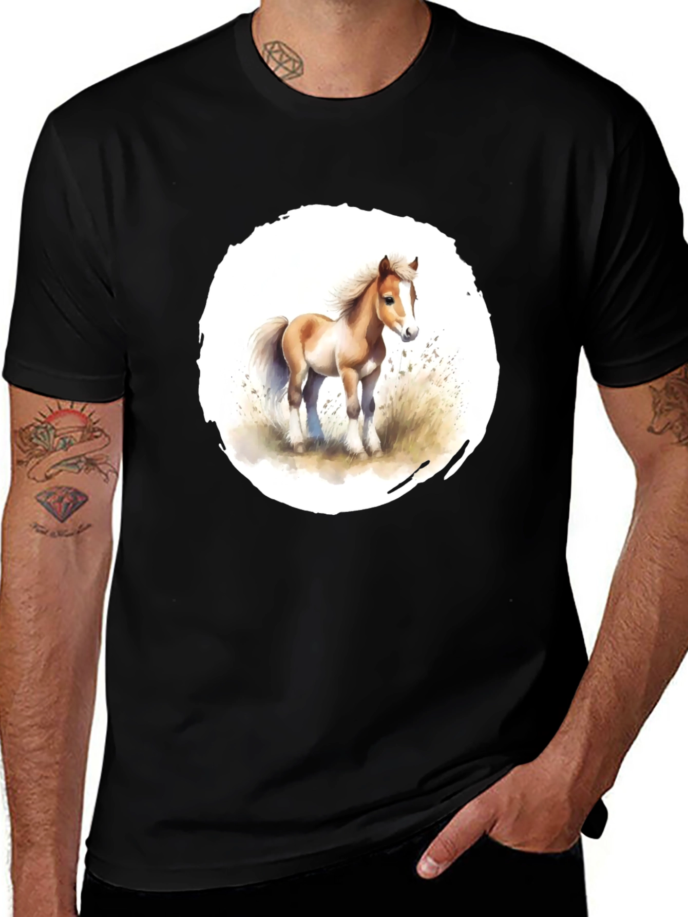 Horse Graphic T-Shirt - Unique Design Soft Fabric
