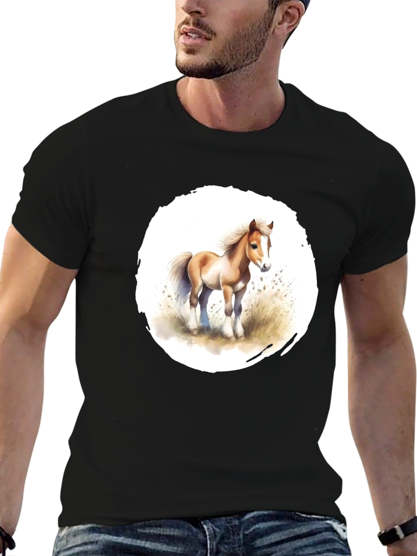 Horse Graphic T-Shirt - Unique Design Soft Fabric