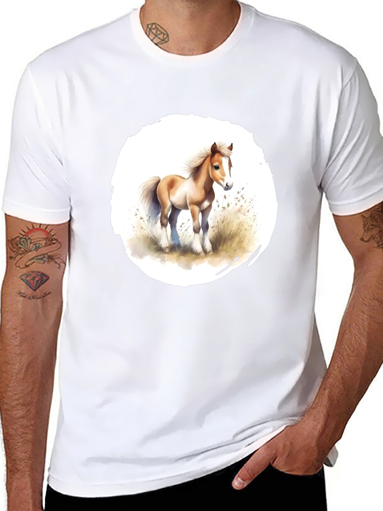 Horse Graphic T-Shirt - Unique Design Soft Fabric