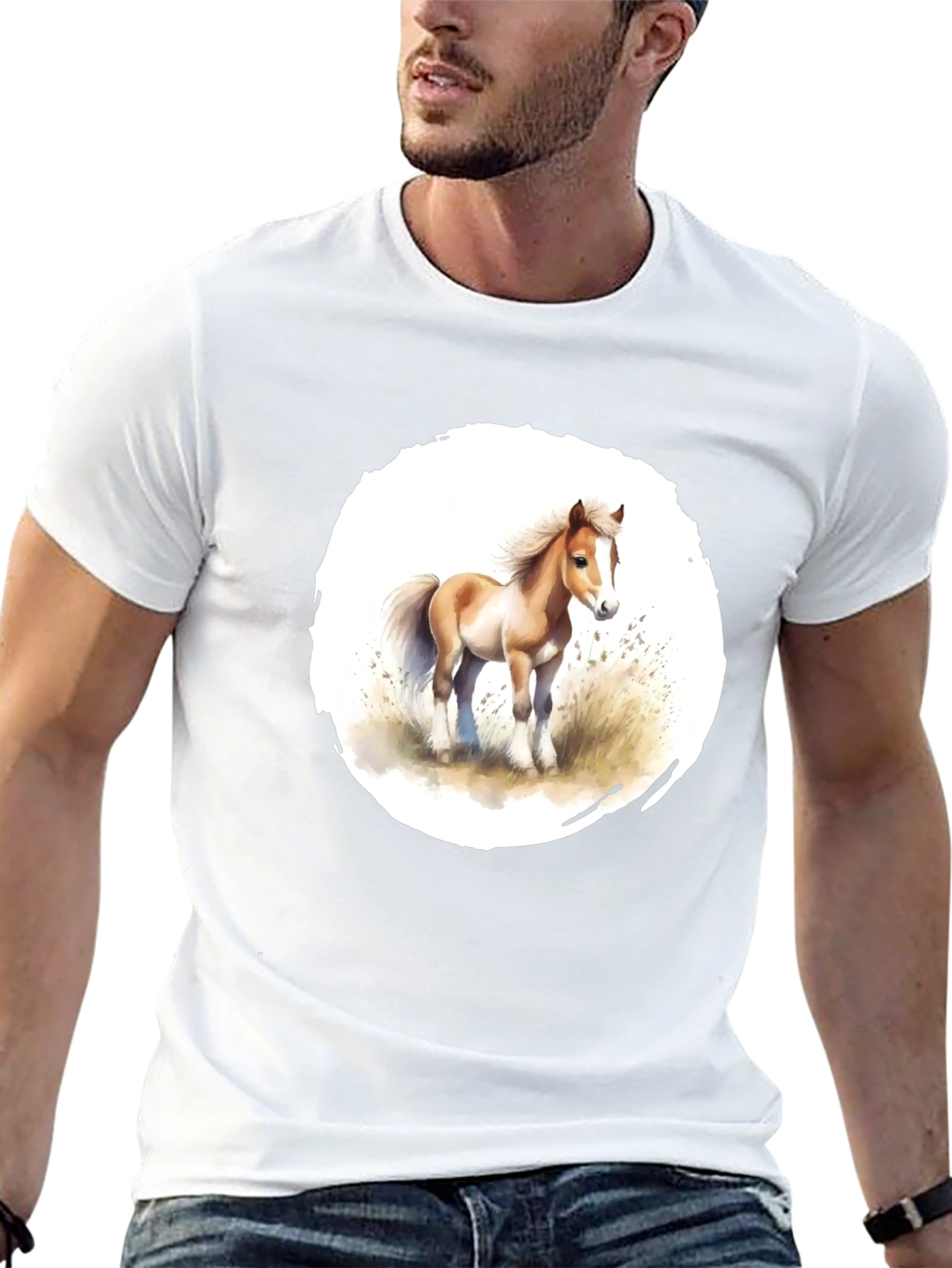 Horse Graphic T-Shirt - Unique Design Soft Fabric