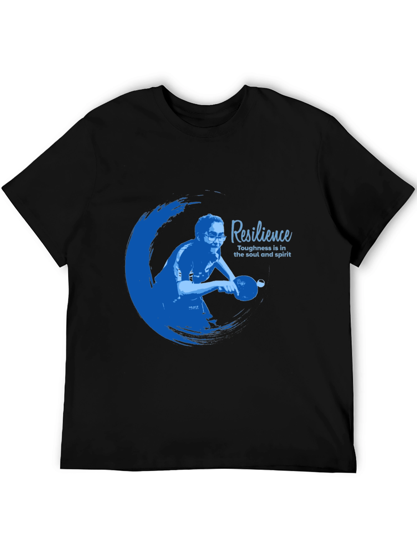 Resilience Graphic T-Shirt - Black Cotton Blend