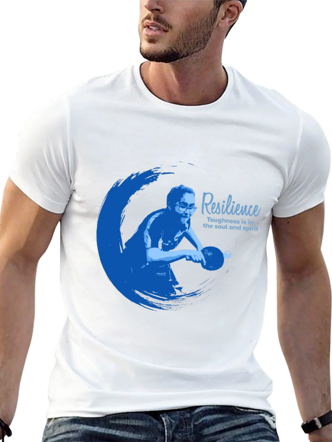 Resilience Graphic T-Shirt - Black Cotton Blend
