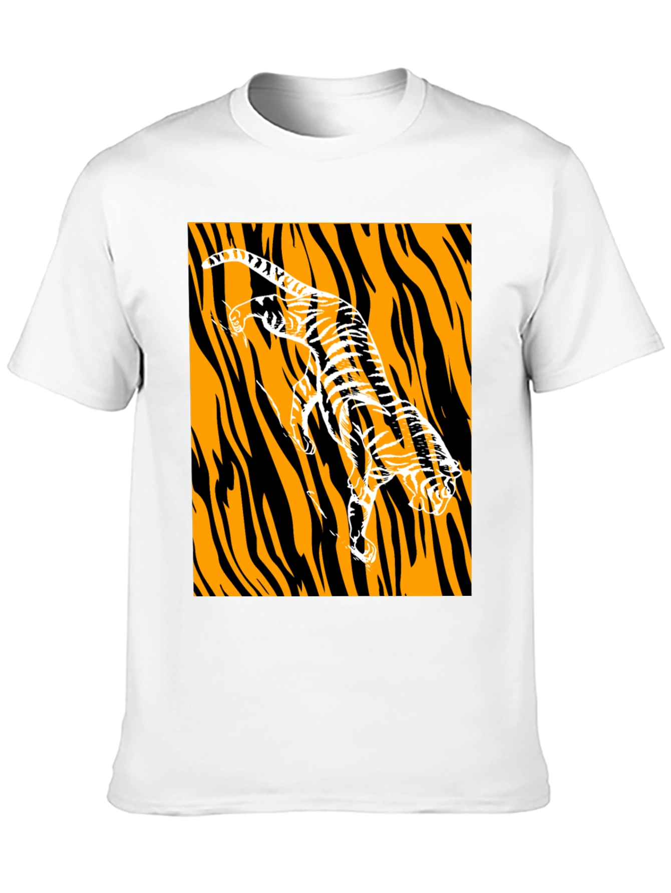 Tiger Graphic Print Black T-Shirt