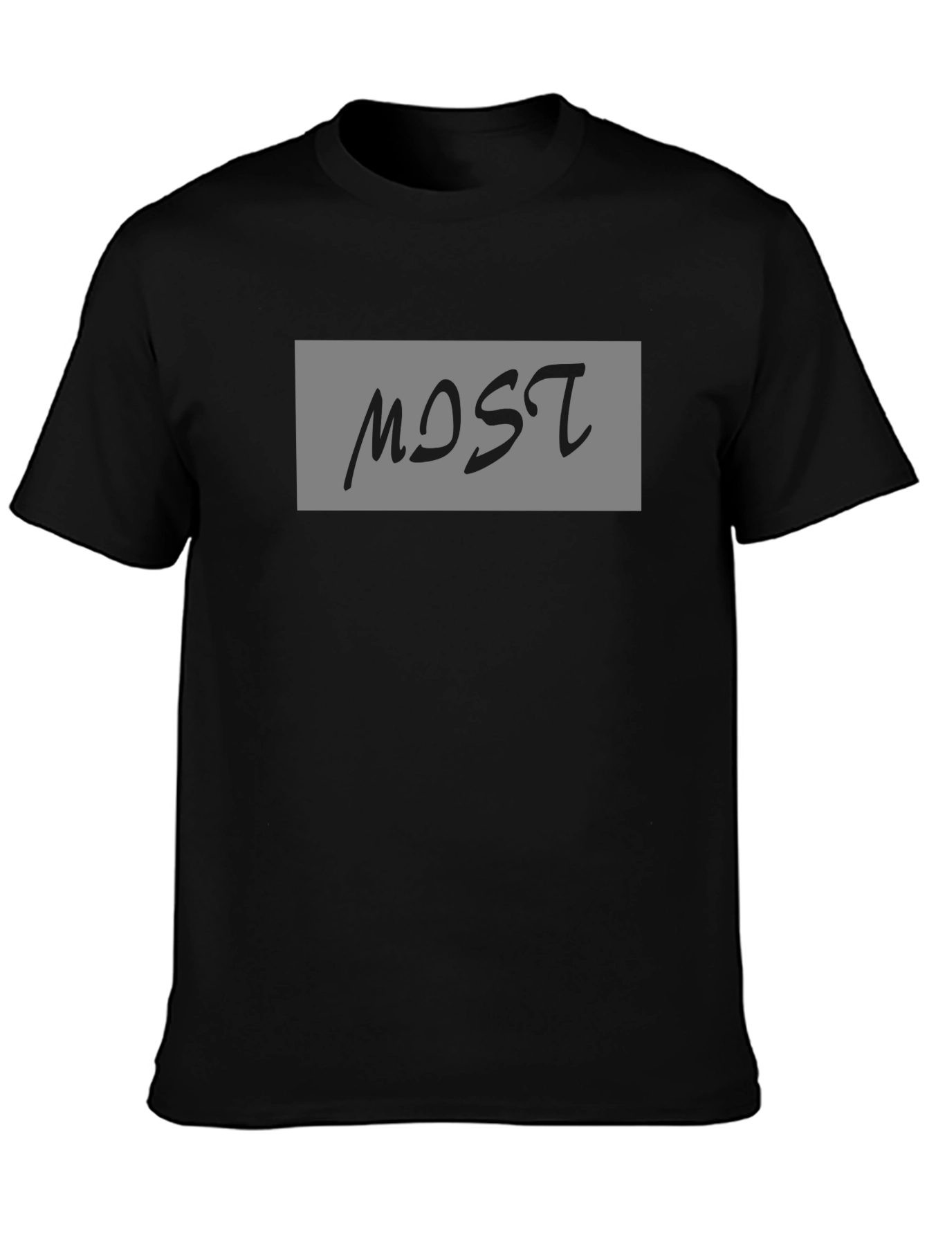 MOST Graphic Print Crew Neck T-Shirt