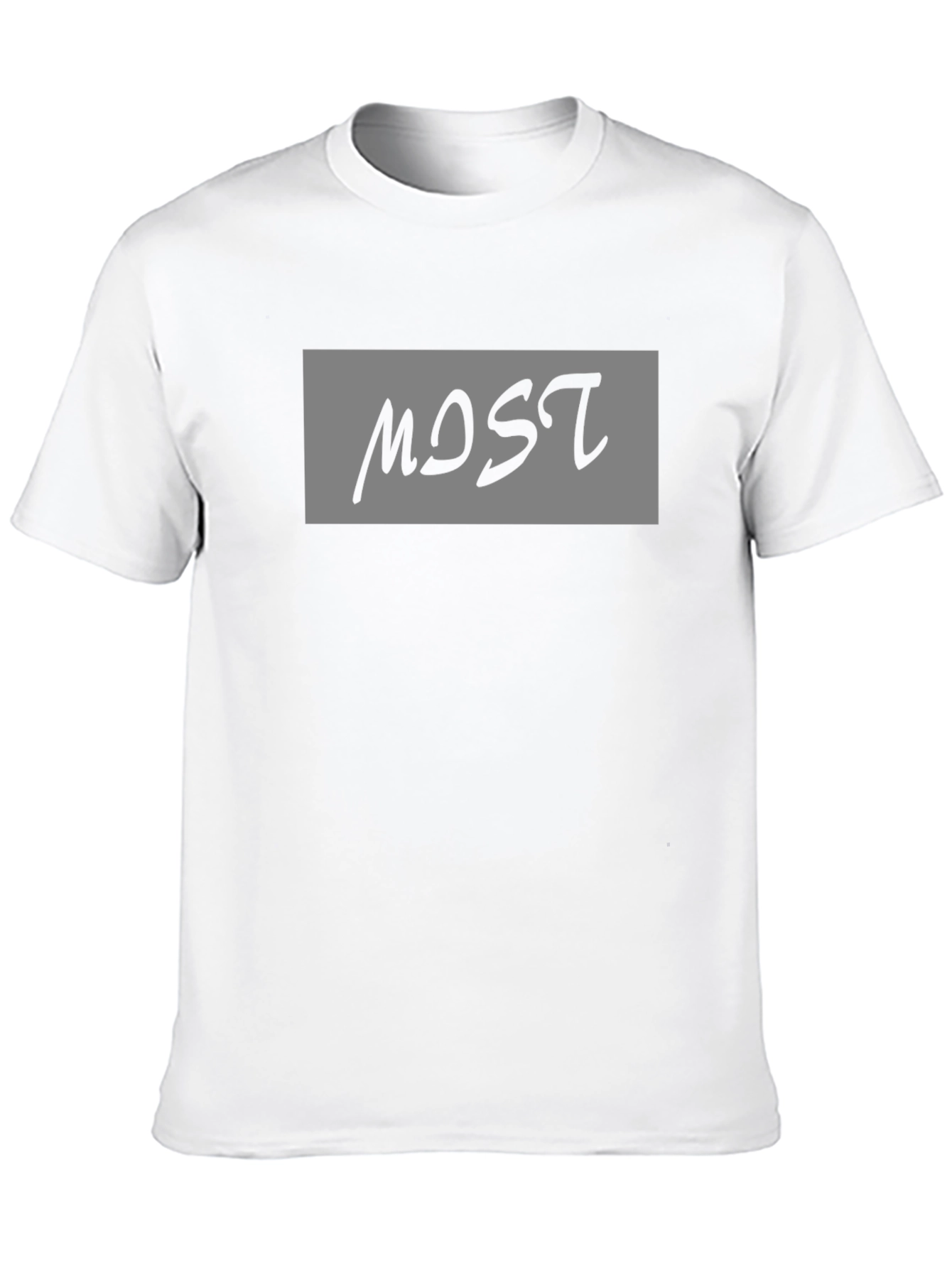 MOST Graphic Print Crew Neck T-Shirt