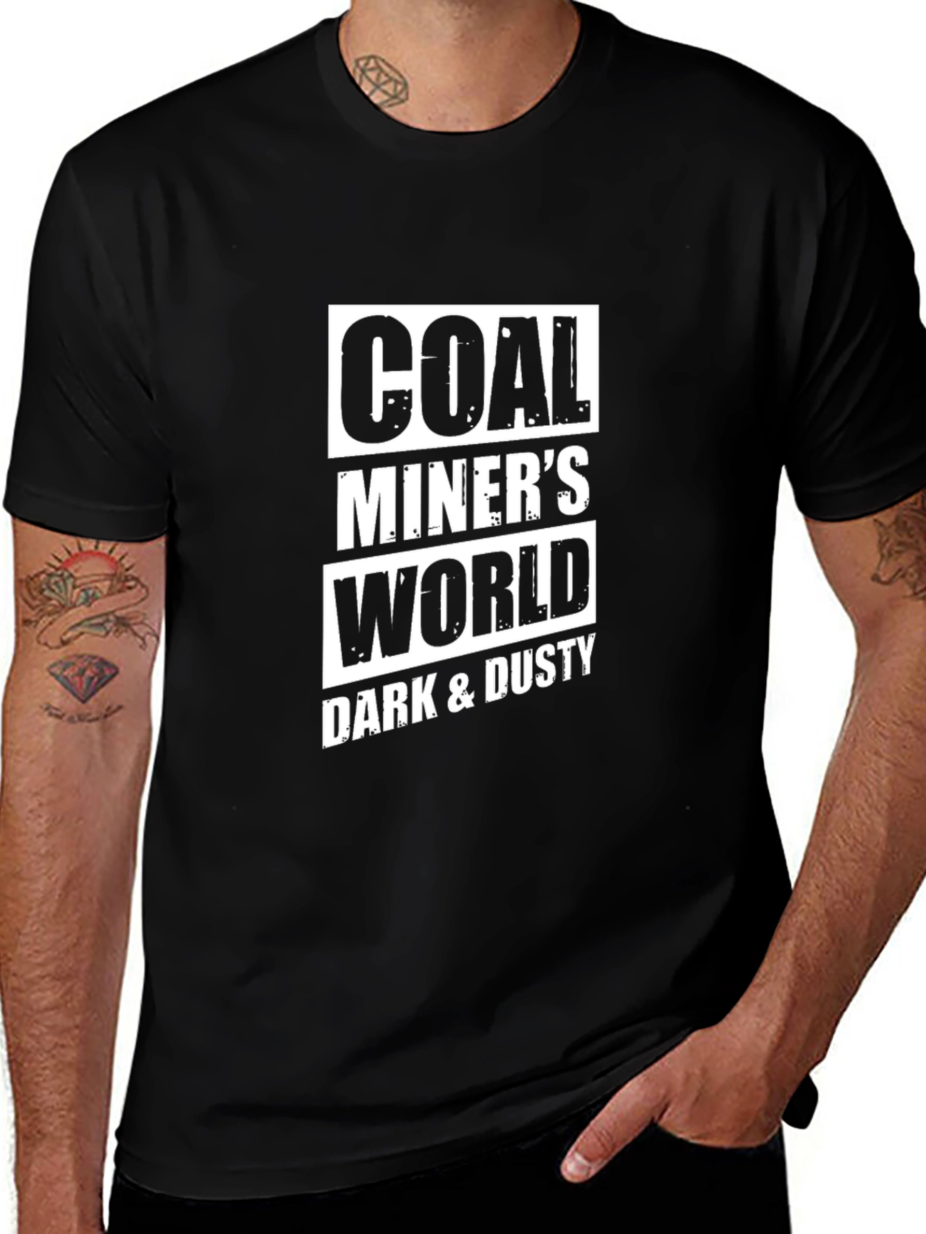 Coal Miners World T-Shirt - Dark & Dusty