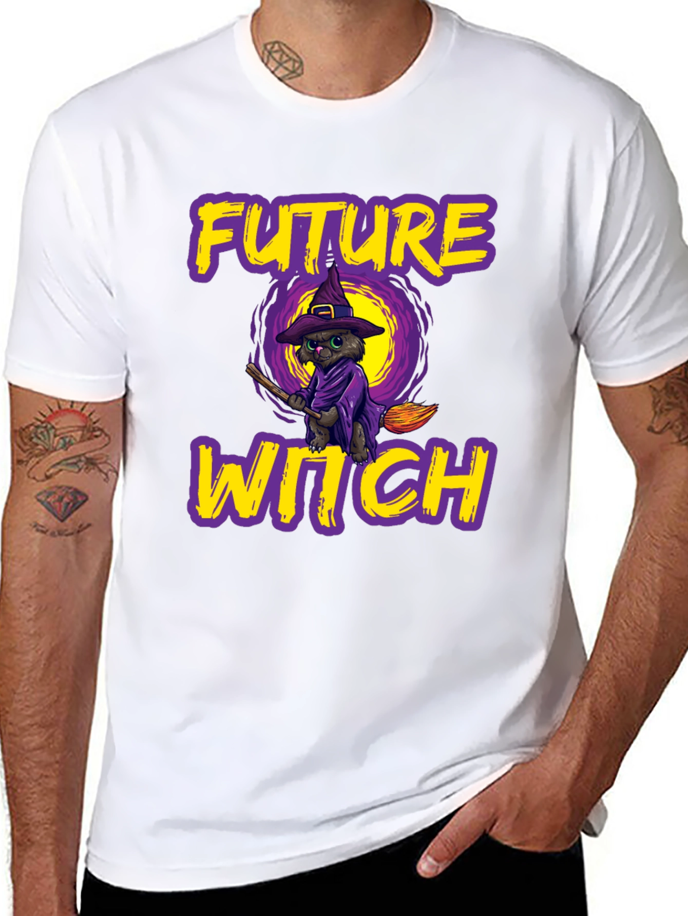 Future Witch Cat Halloween T-Shirt