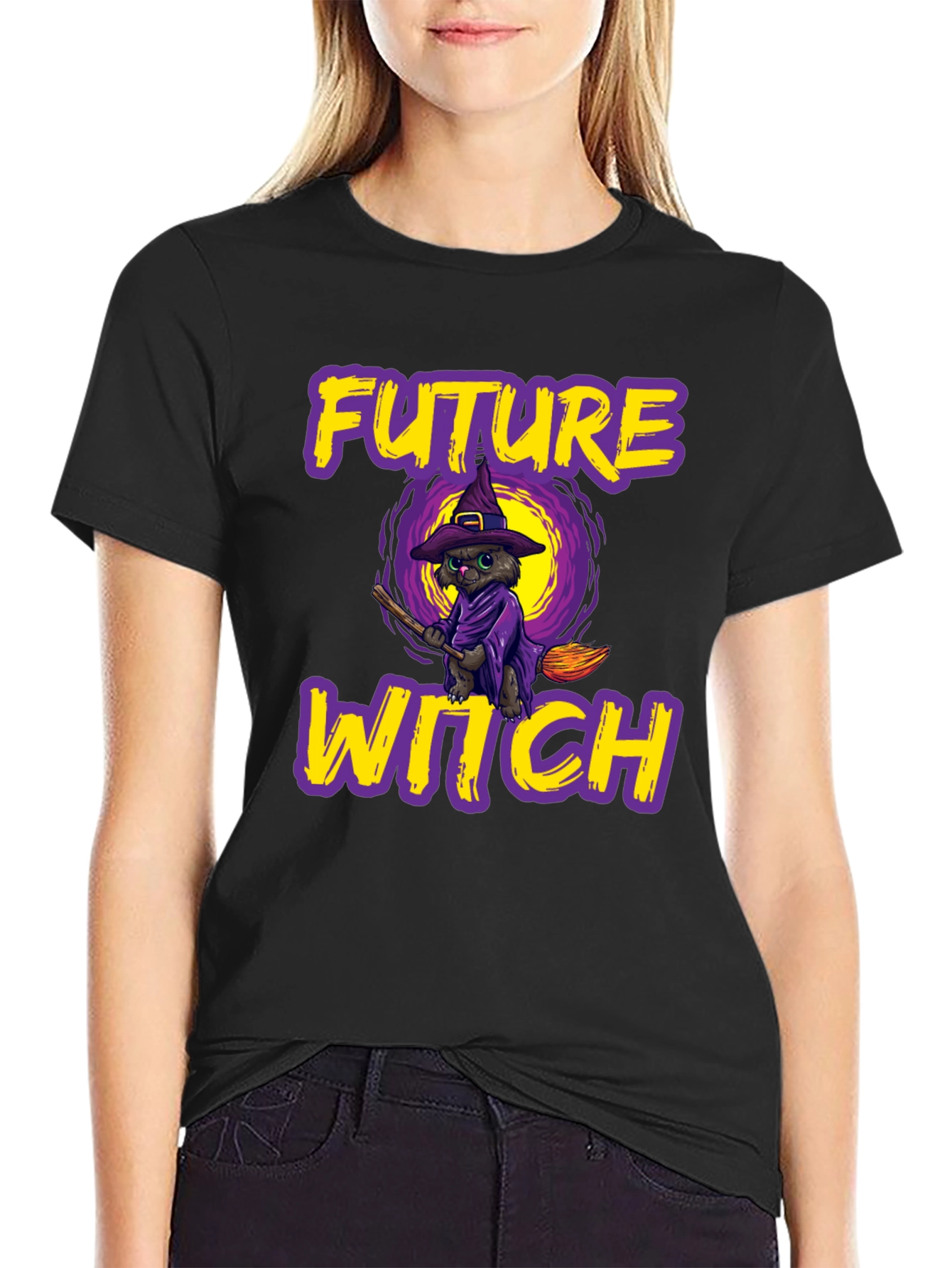 Future Witch Cat Halloween T-Shirt