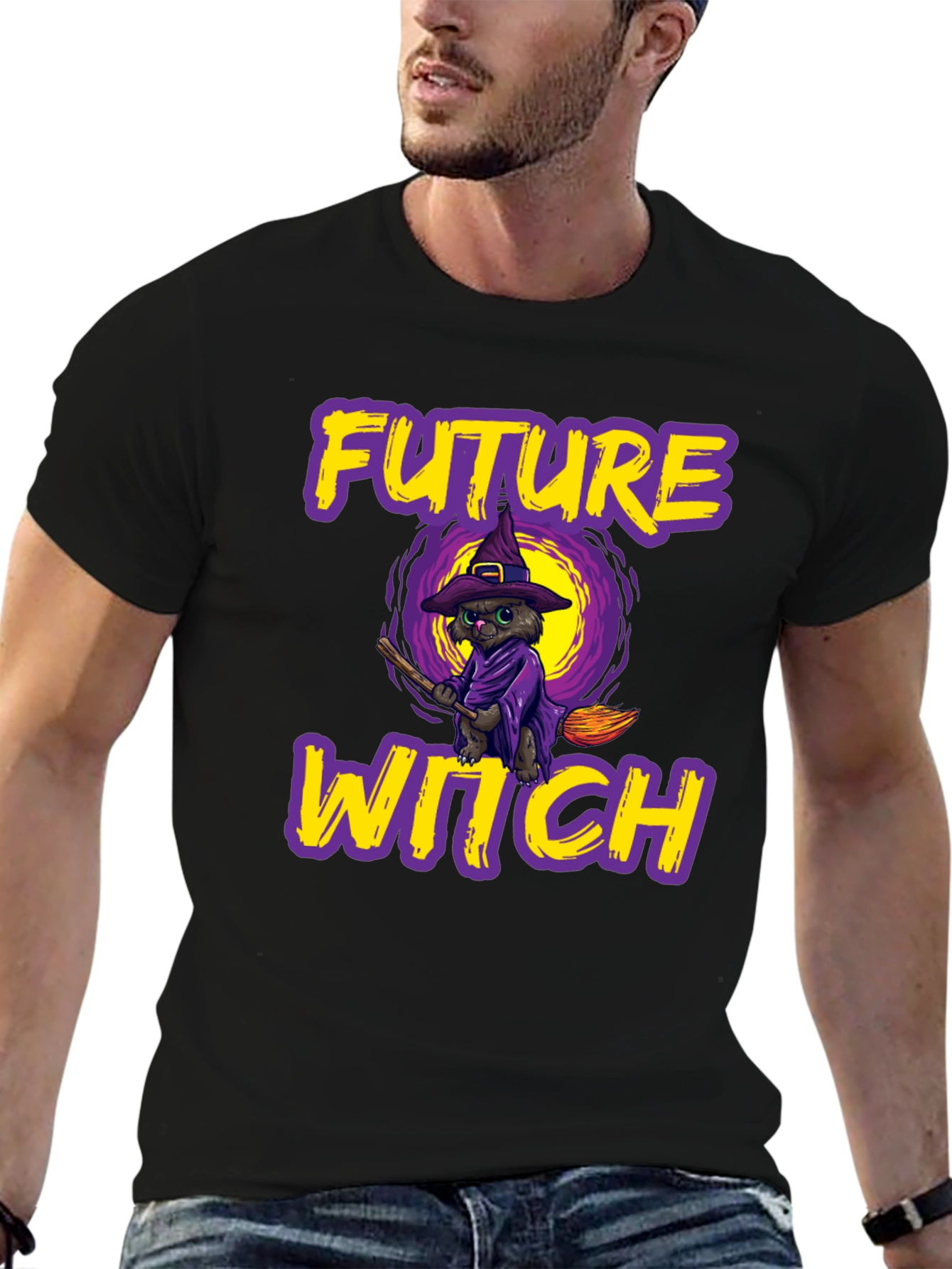 Future Witch Cat Halloween T-Shirt