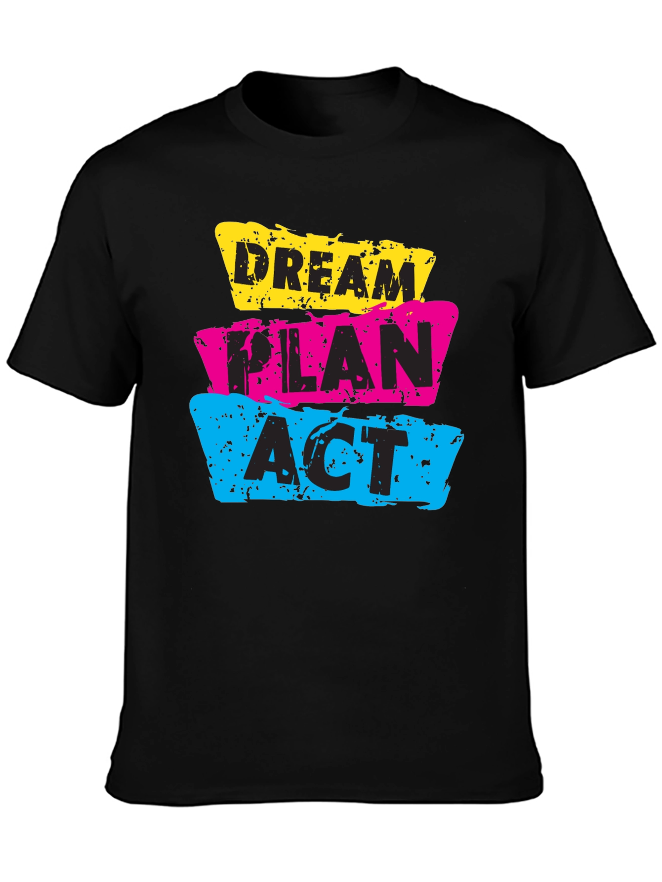 Dream Plan Act Graphic T-Shirt - Black