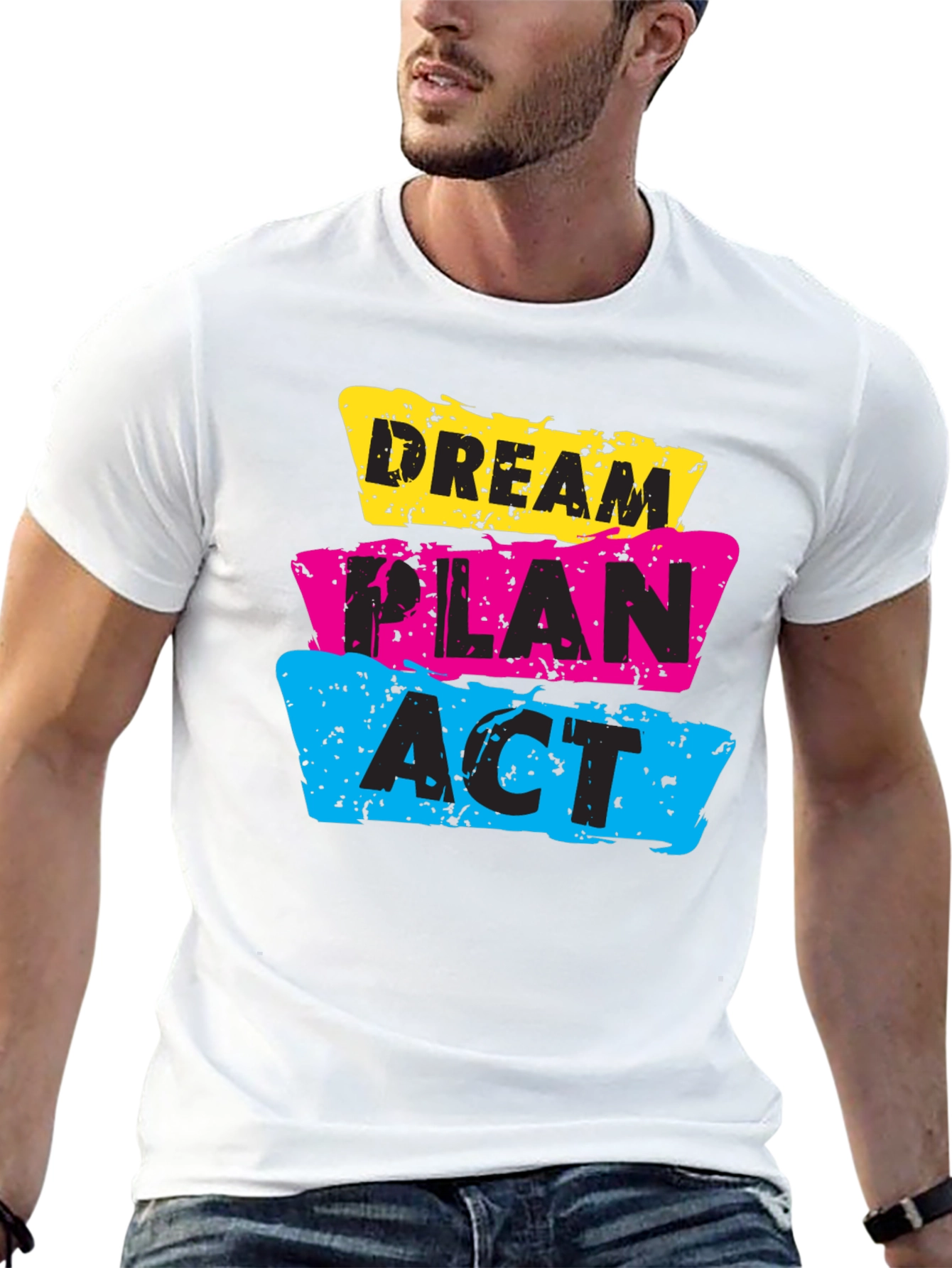 Dream Plan Act Graphic T-Shirt - Black