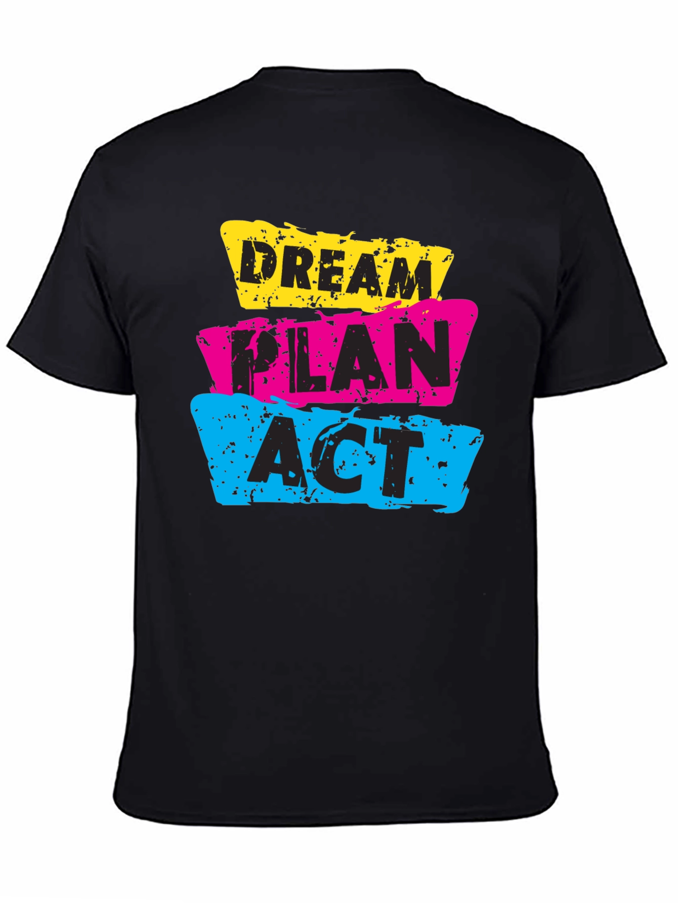 Dream Plan Act Graphic T-Shirt - Black