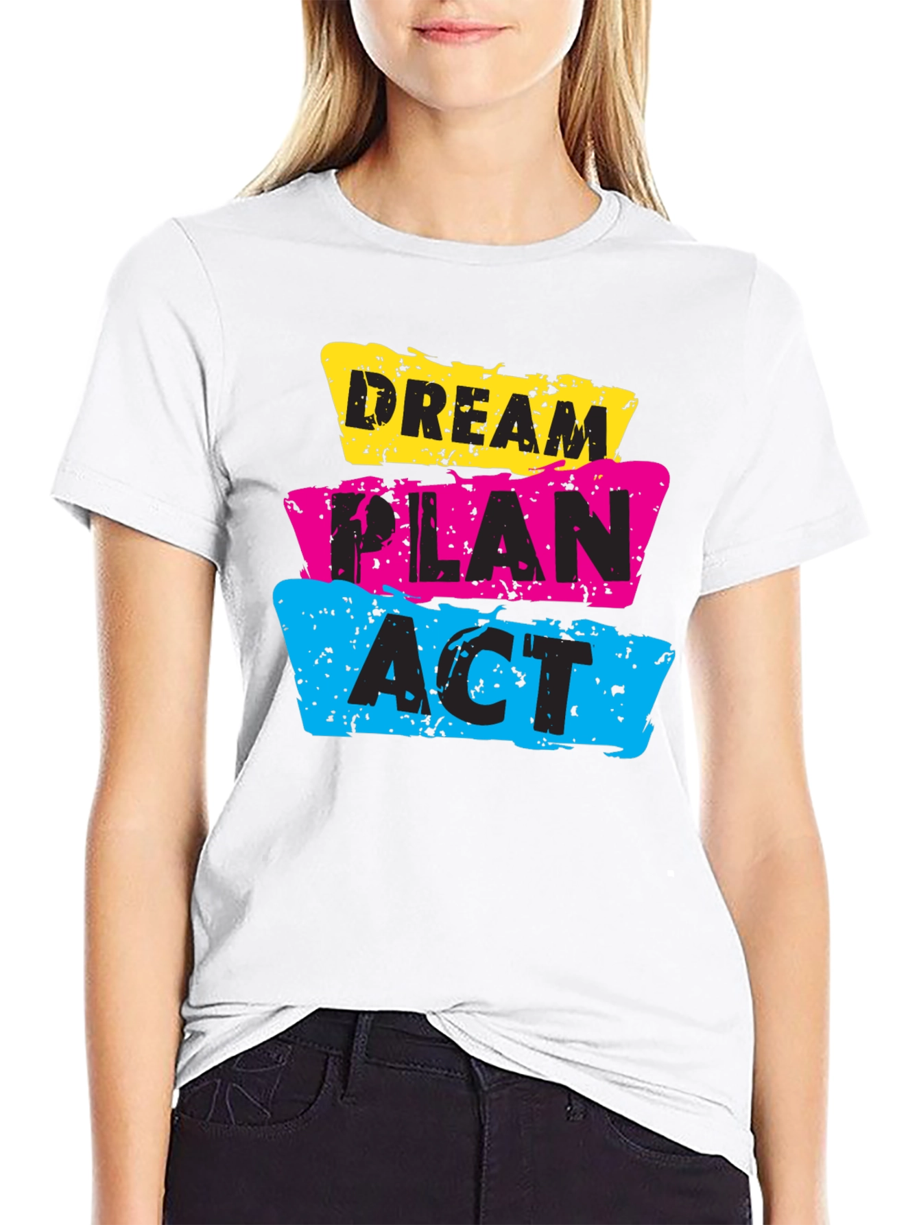Dream Plan Act Graphic T-Shirt - Black