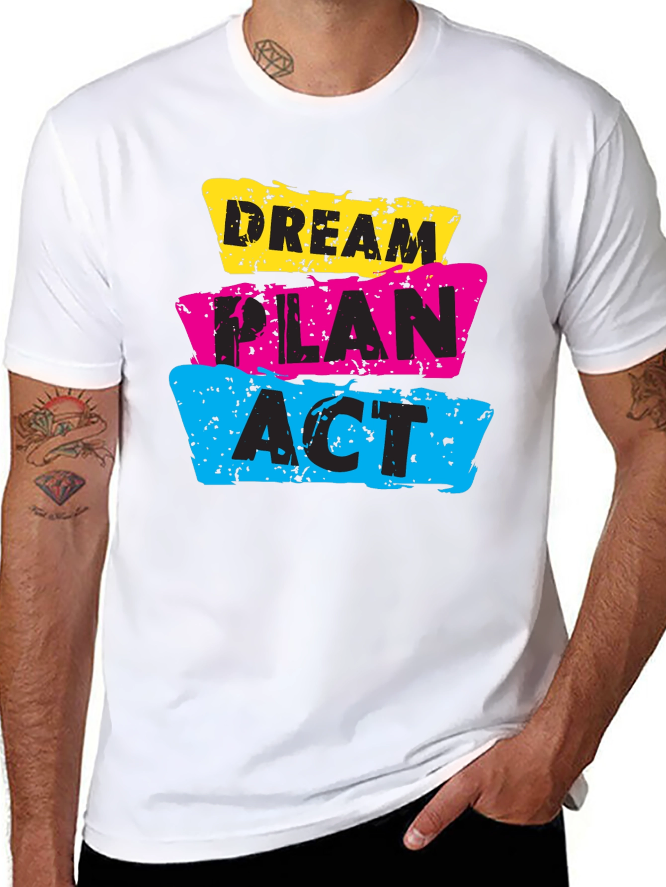 Dream Plan Act Graphic T-Shirt - Black