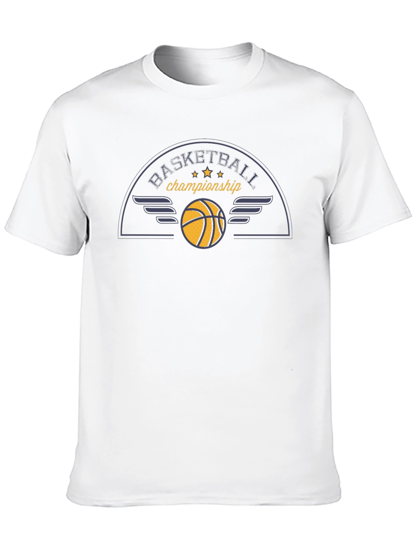Basketball Championship Black Graphic Tee