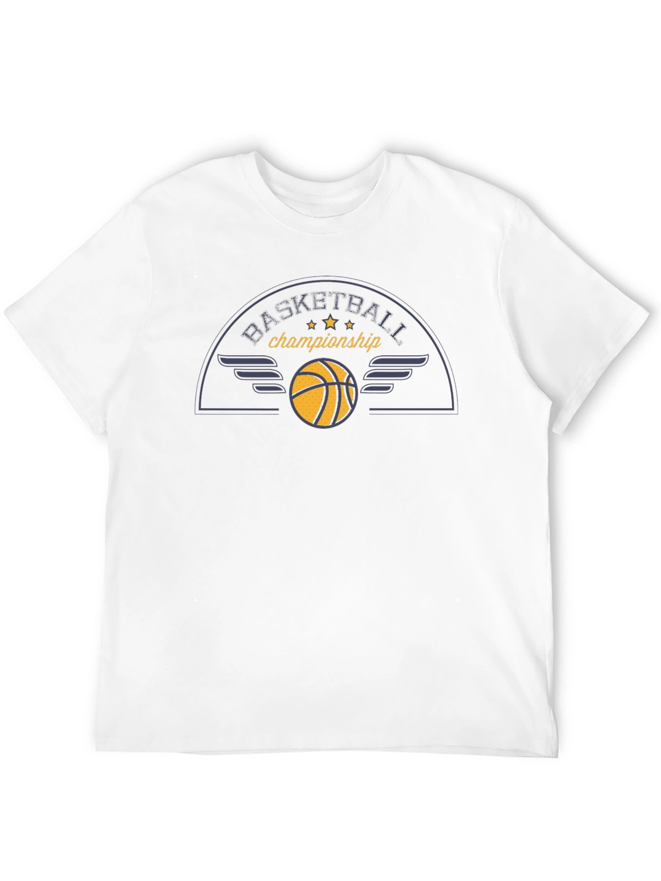 Basketball Championship Black Graphic Tee