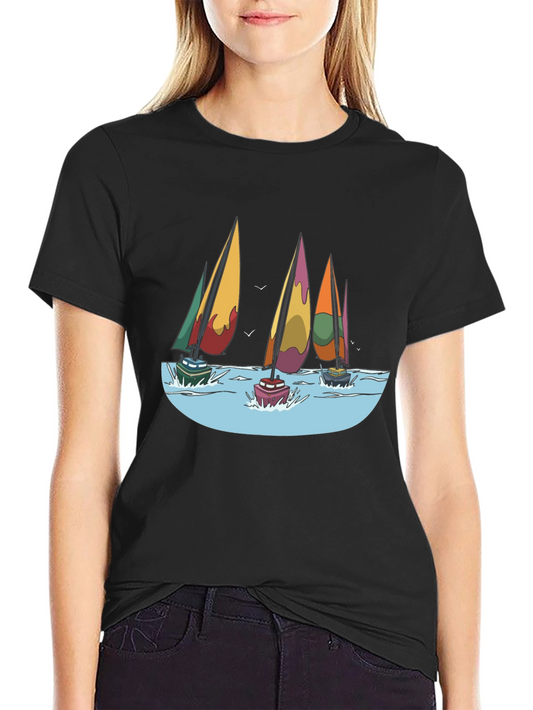 Sailing T-Shirt: Nautical Style Tee for Casual Wear