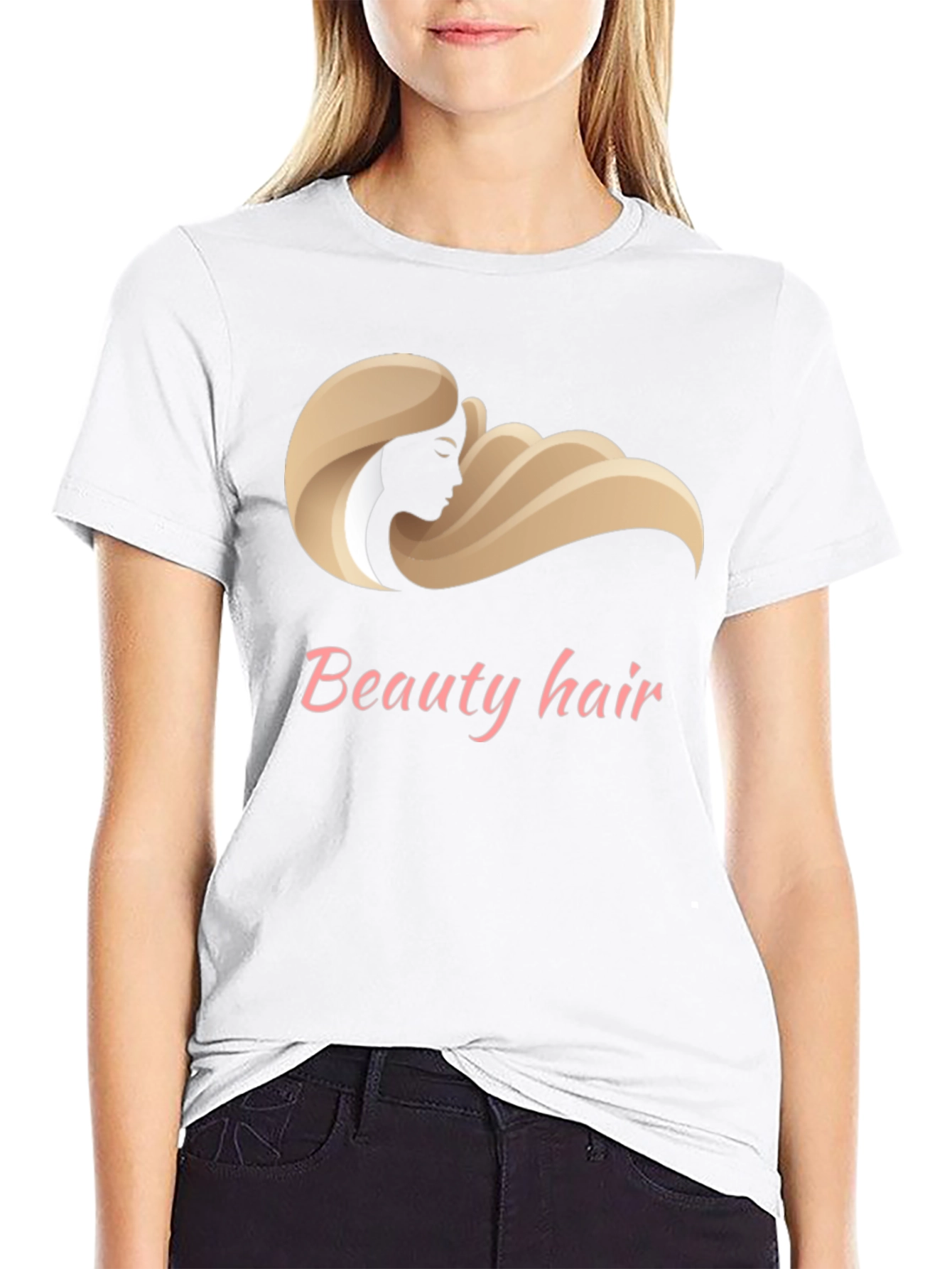 Beauty Hair Design T-Shirt - Stylish Graphic Tee