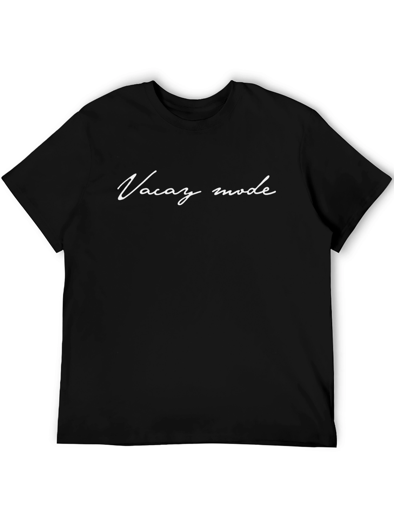 Vacay Mode Black T-Shirt - Stylish Holiday Vibes