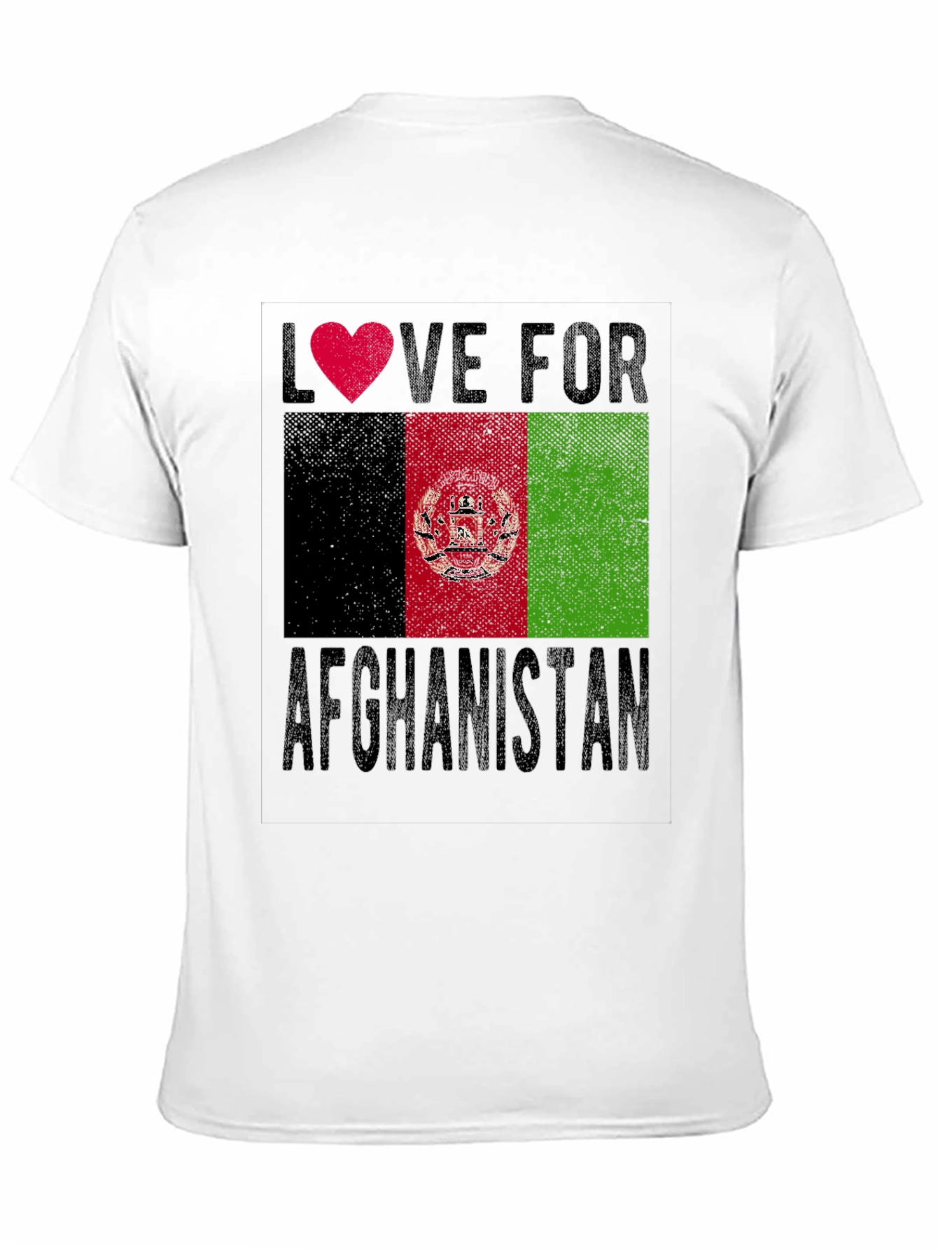 Love Afghanistan T-Shirt - Flag Graphic Tee