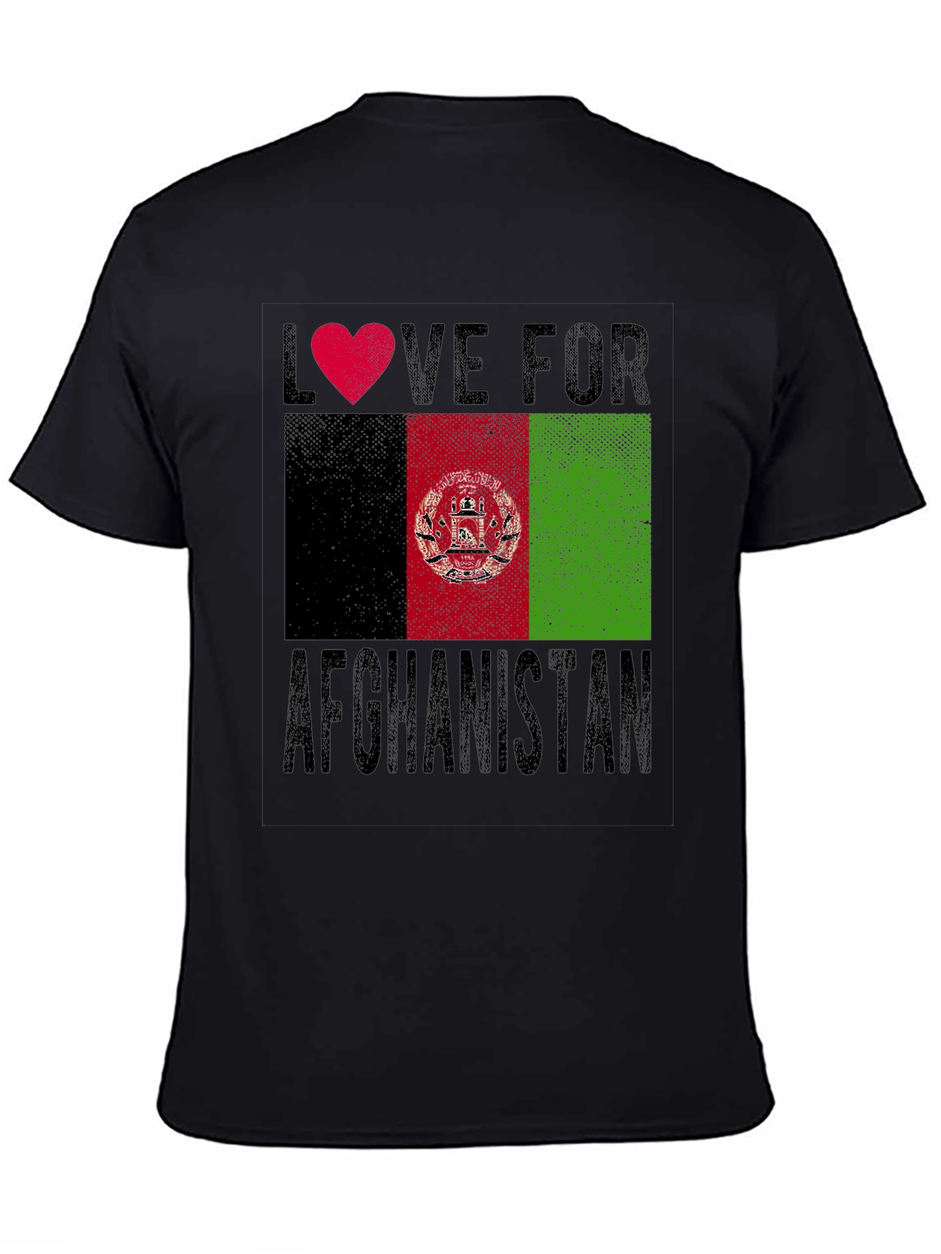 Love Afghanistan T-Shirt - Flag Graphic Tee