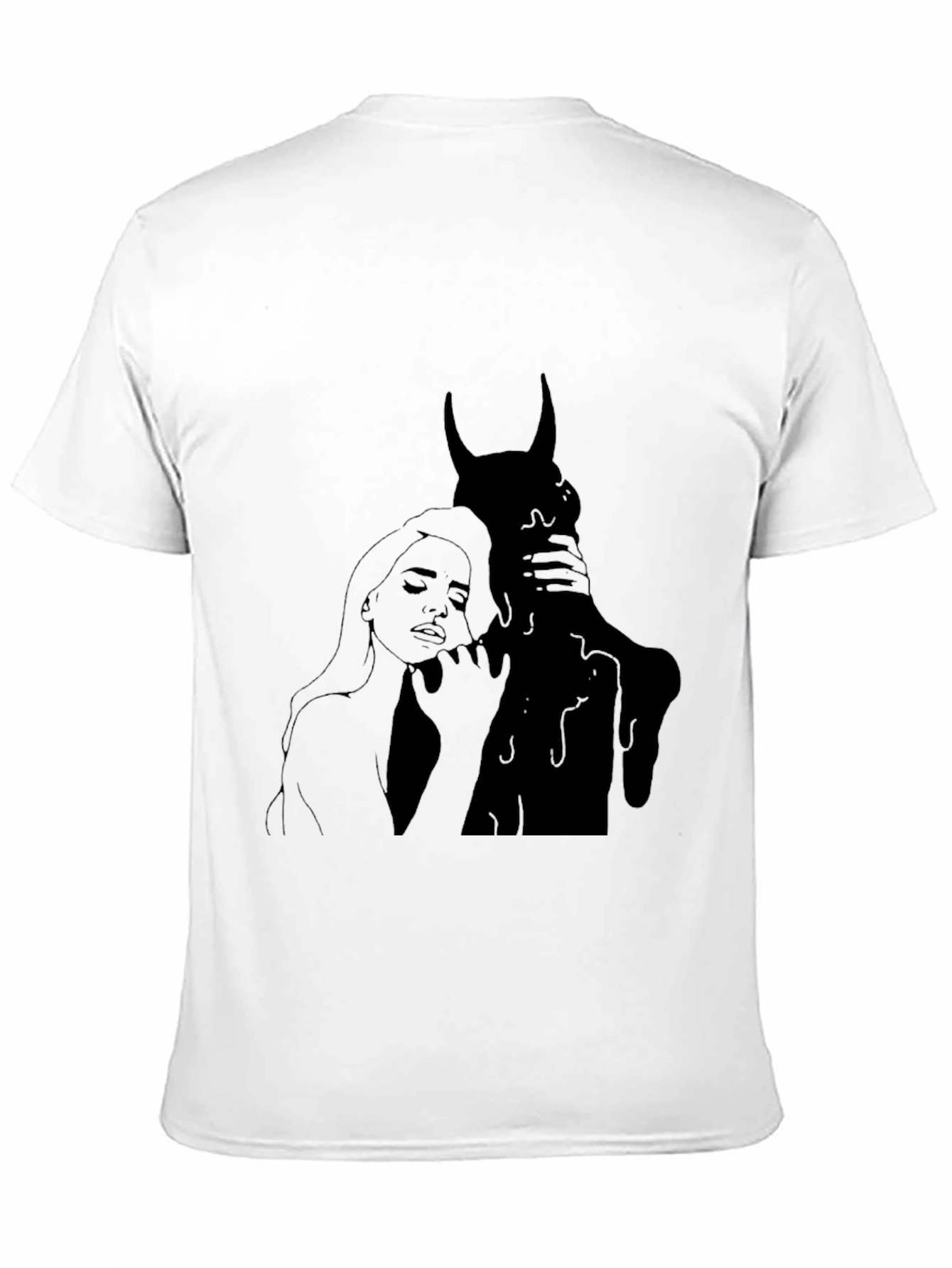 Dark Embrace Graphic Tee - Gothic Style