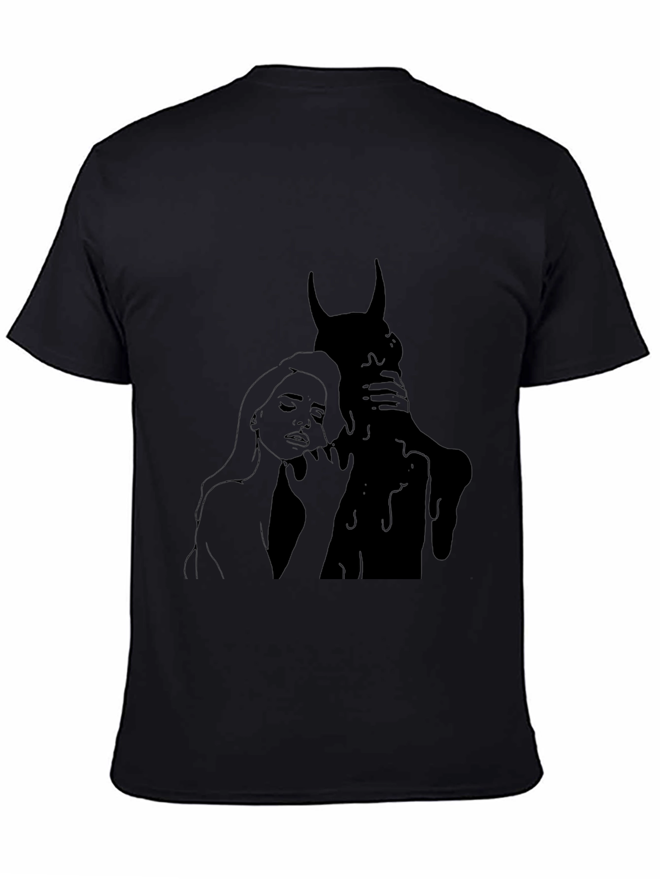 Dark Embrace Graphic Tee - Gothic Style