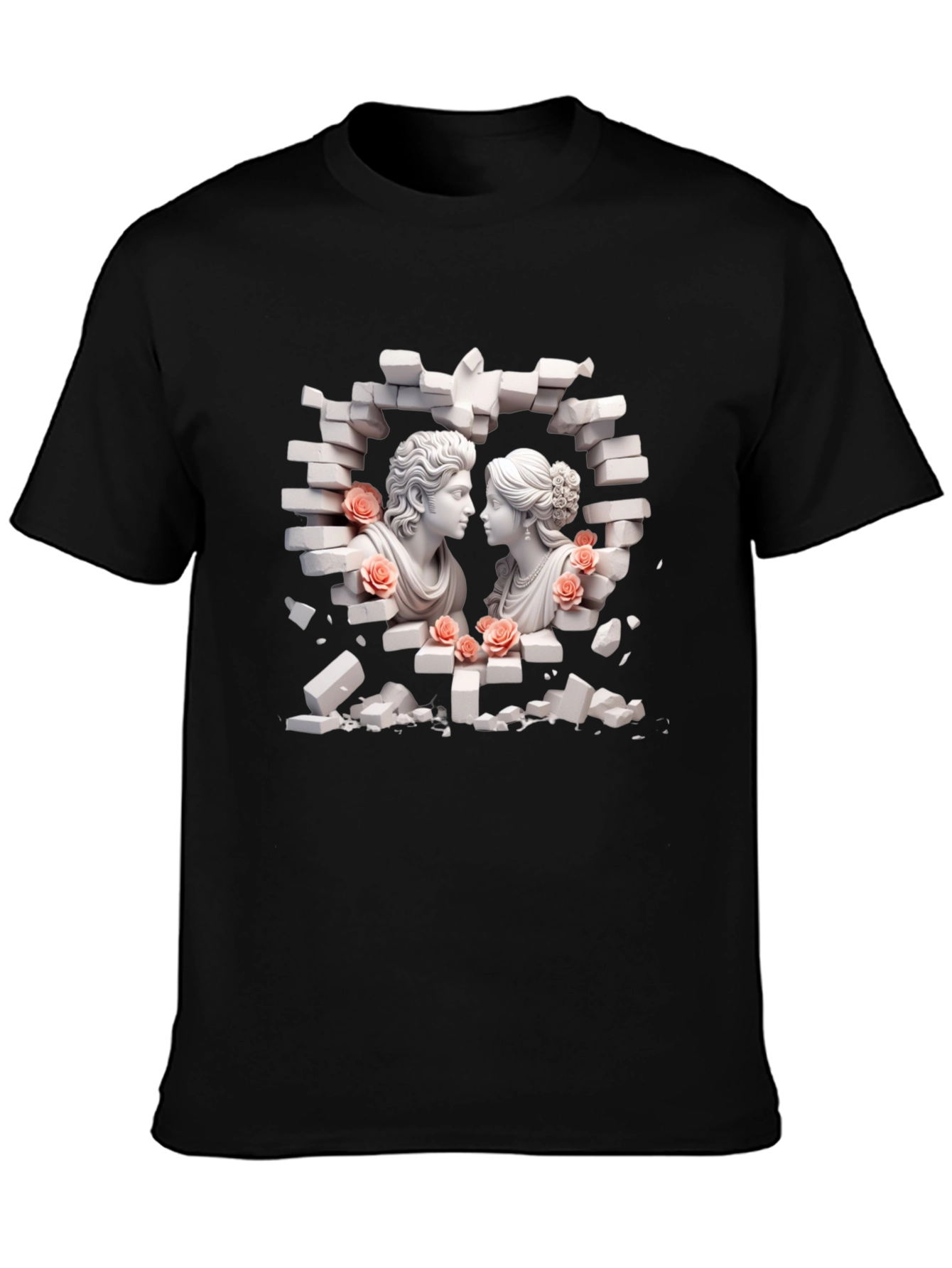 Sculpture Romance T-Shirt - Black