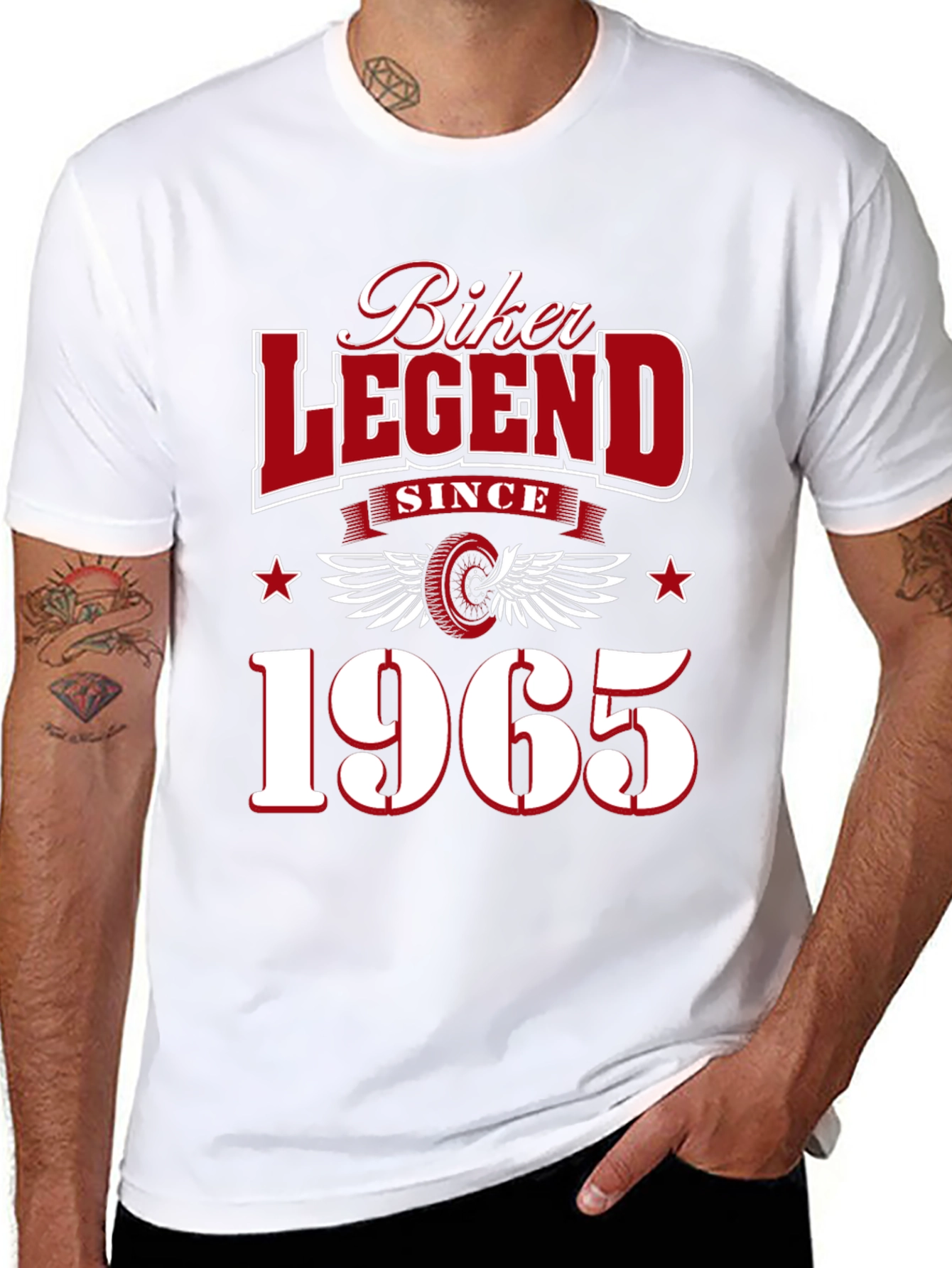 Biker Legend Since 1965 Graphic T-Shirt