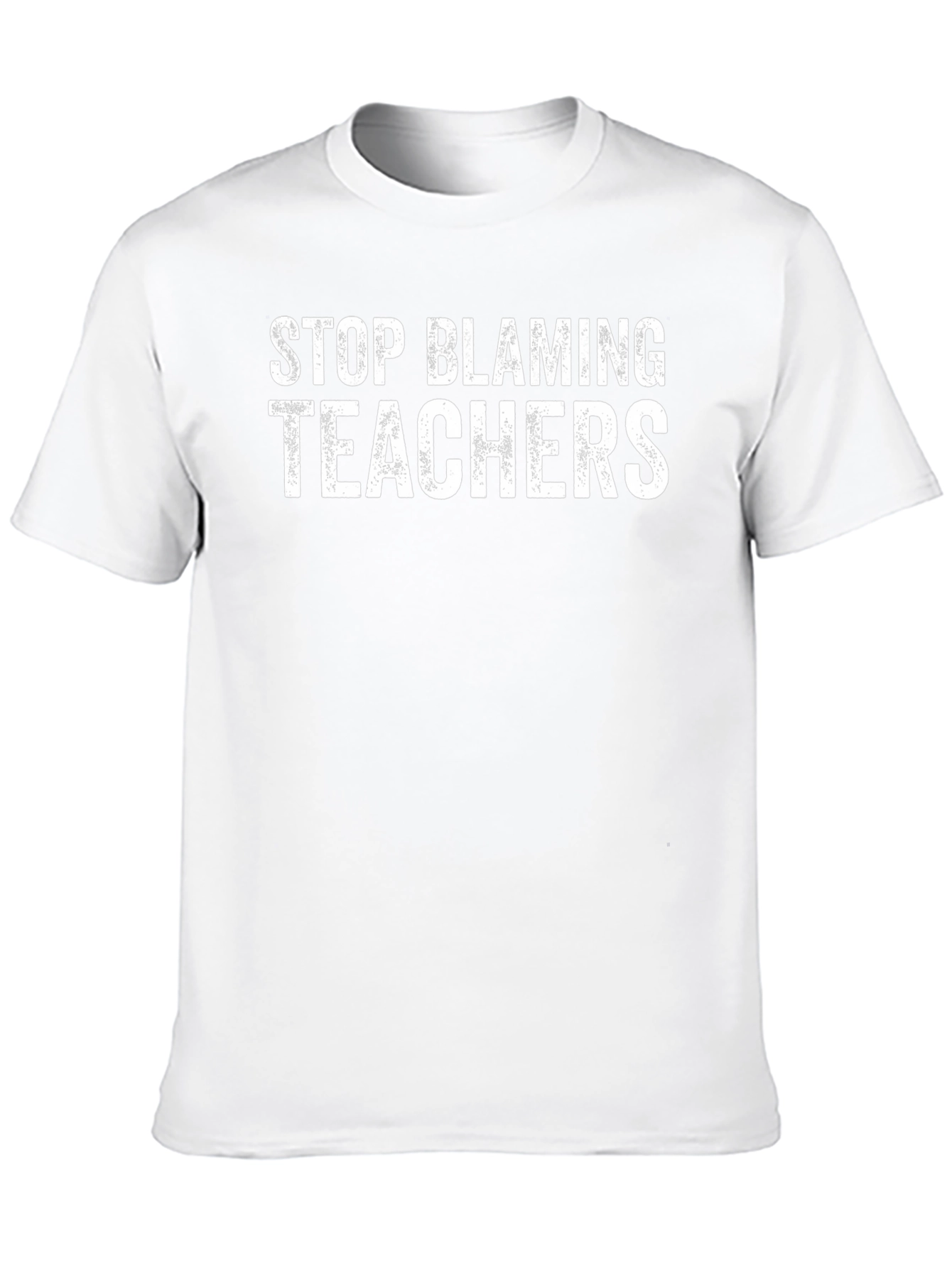 Stop Blaming Teachers - Unisex Black T-Shirt