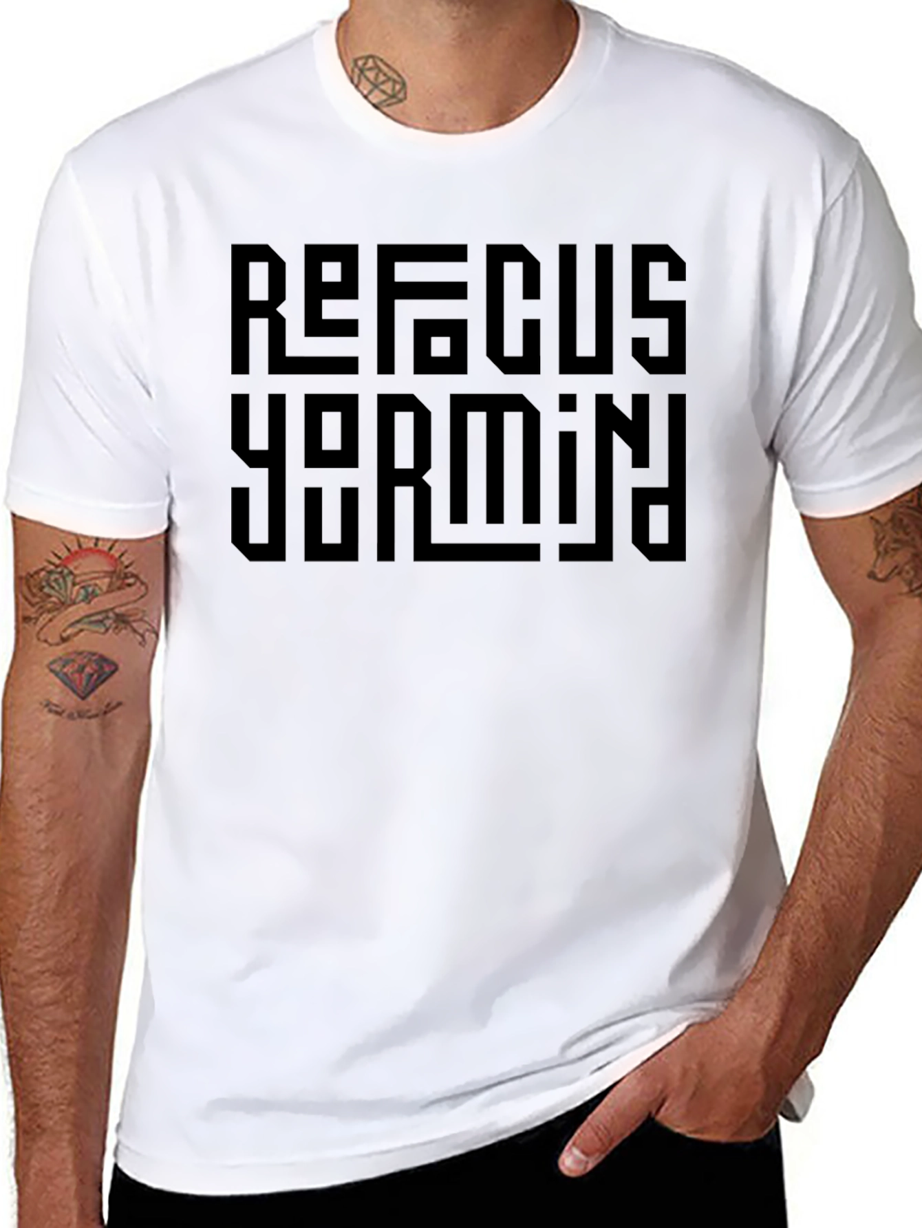Refocus Your Mind T-Shirt Black