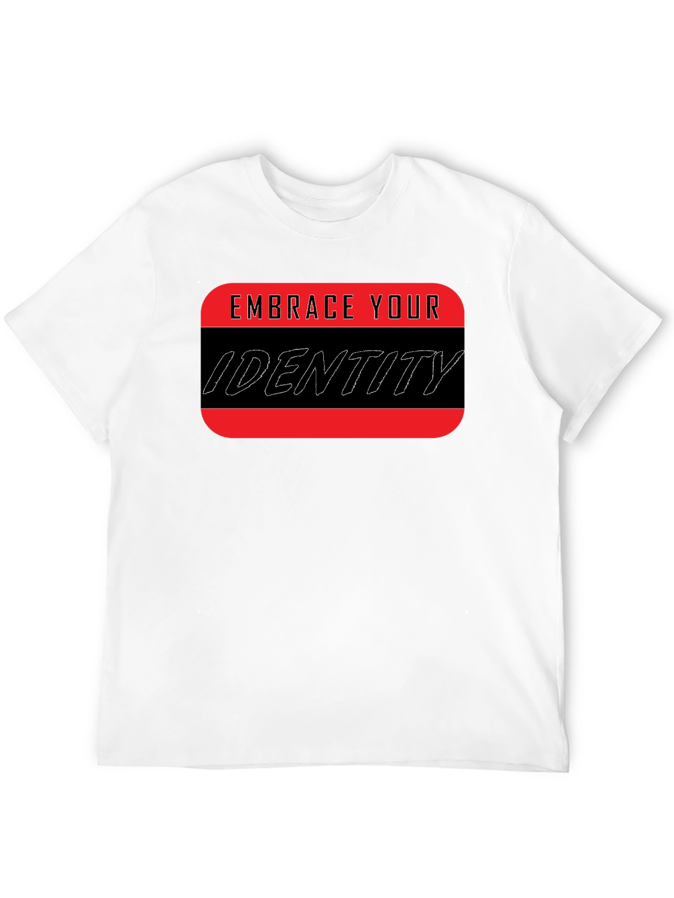 Embrace Your Identity Graphic Tee - Black