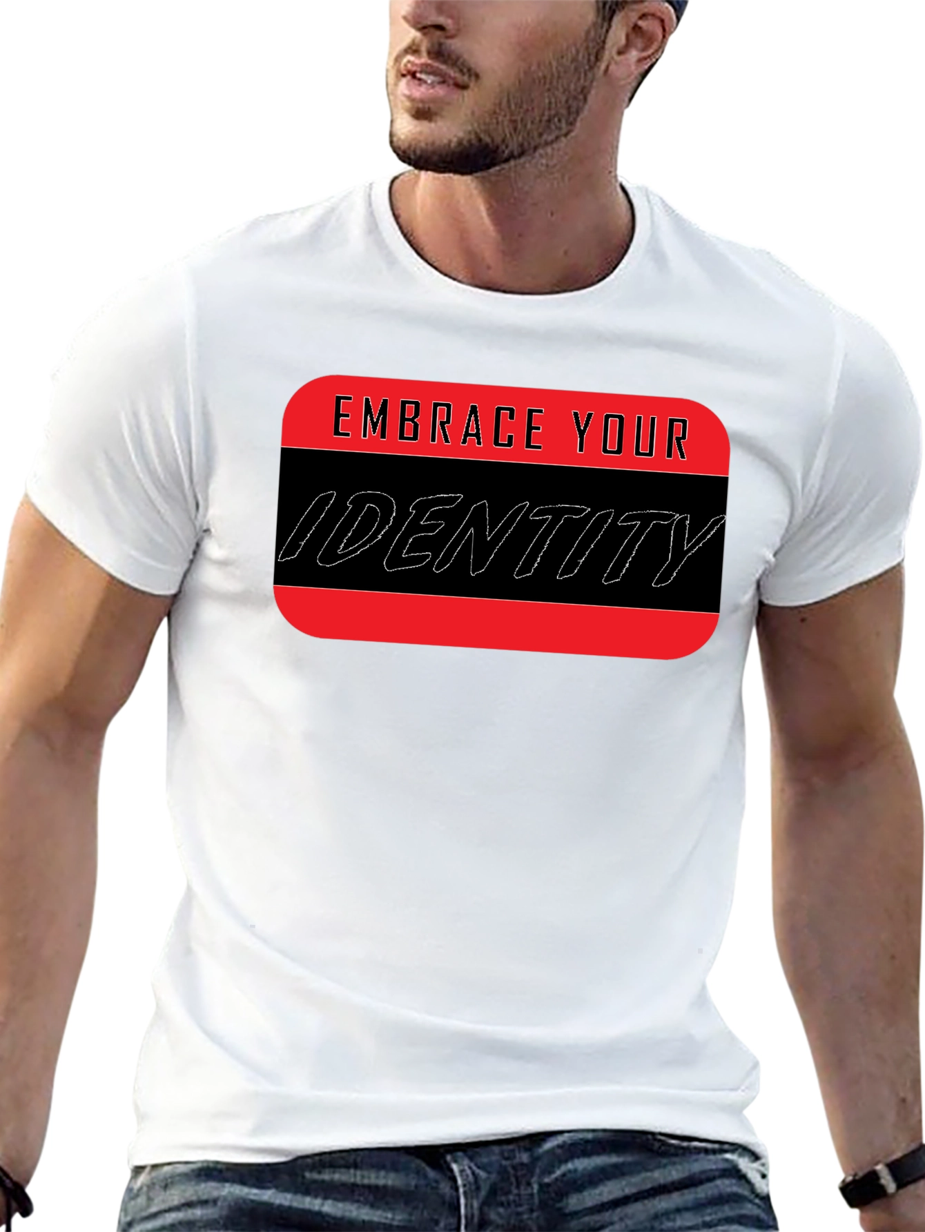 Embrace Your Identity Graphic Tee - Black