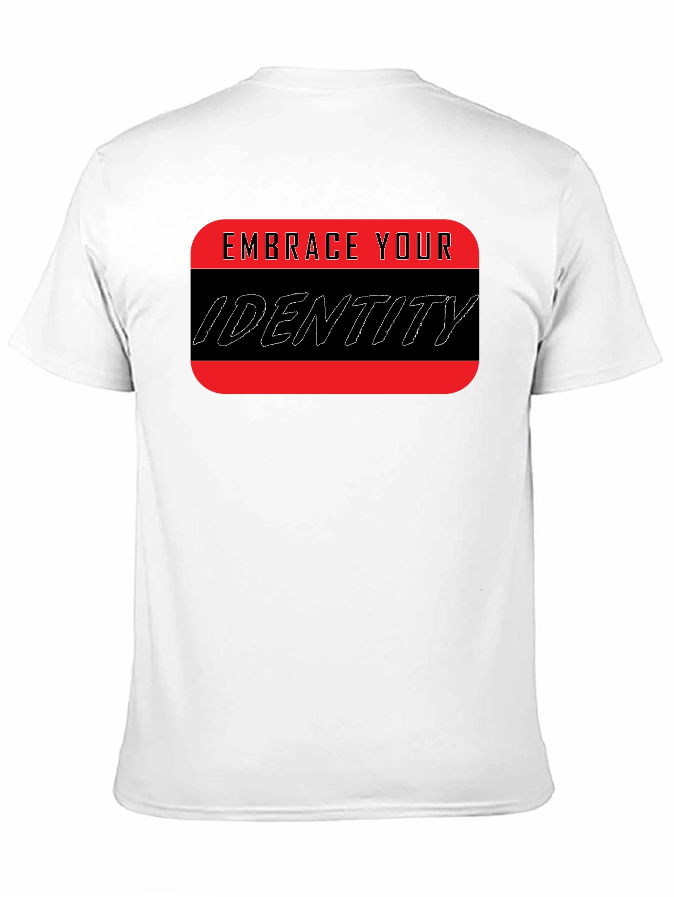 Embrace Your Identity Graphic Tee - Black