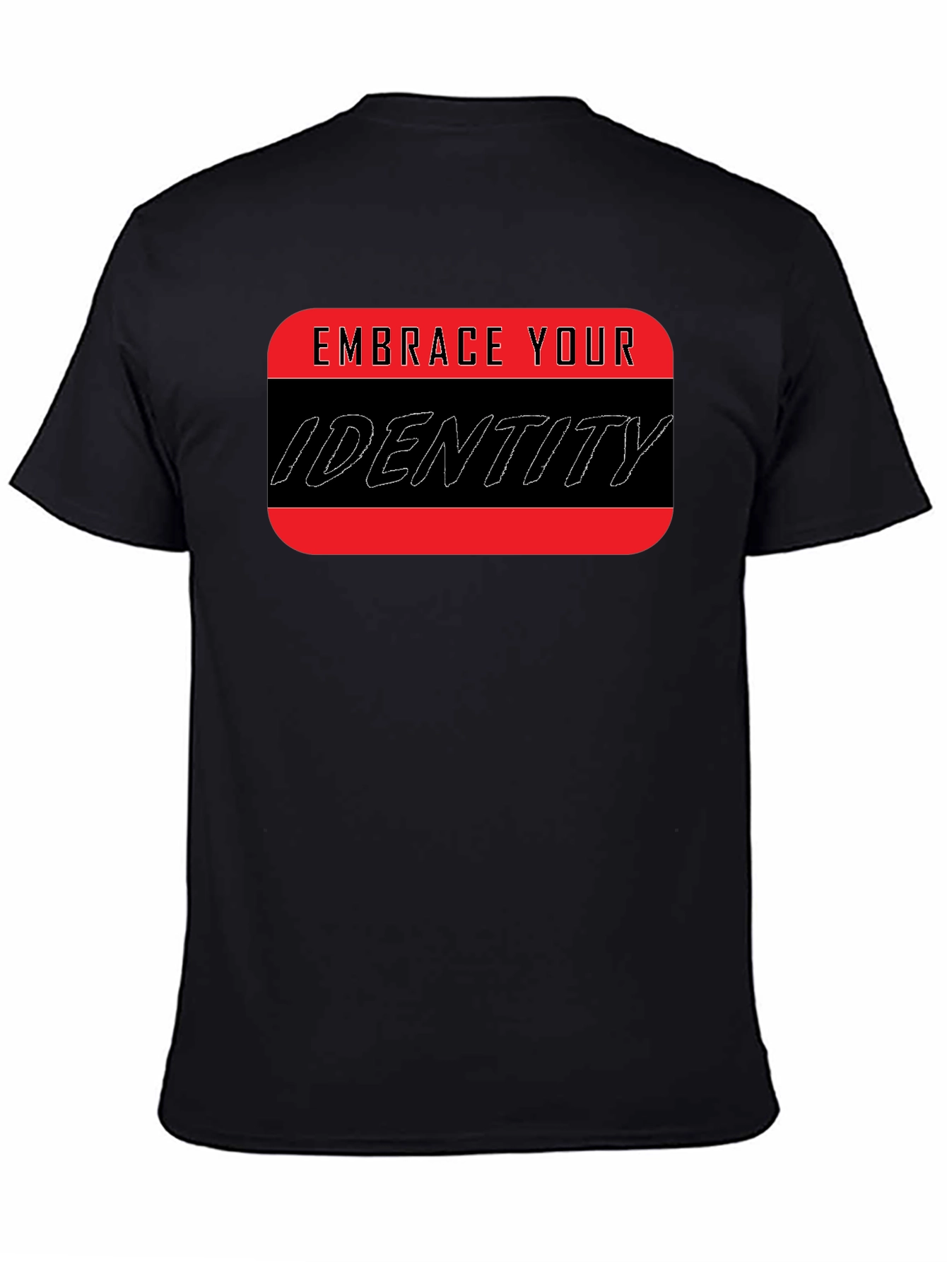 Embrace Your Identity Graphic Tee - Black