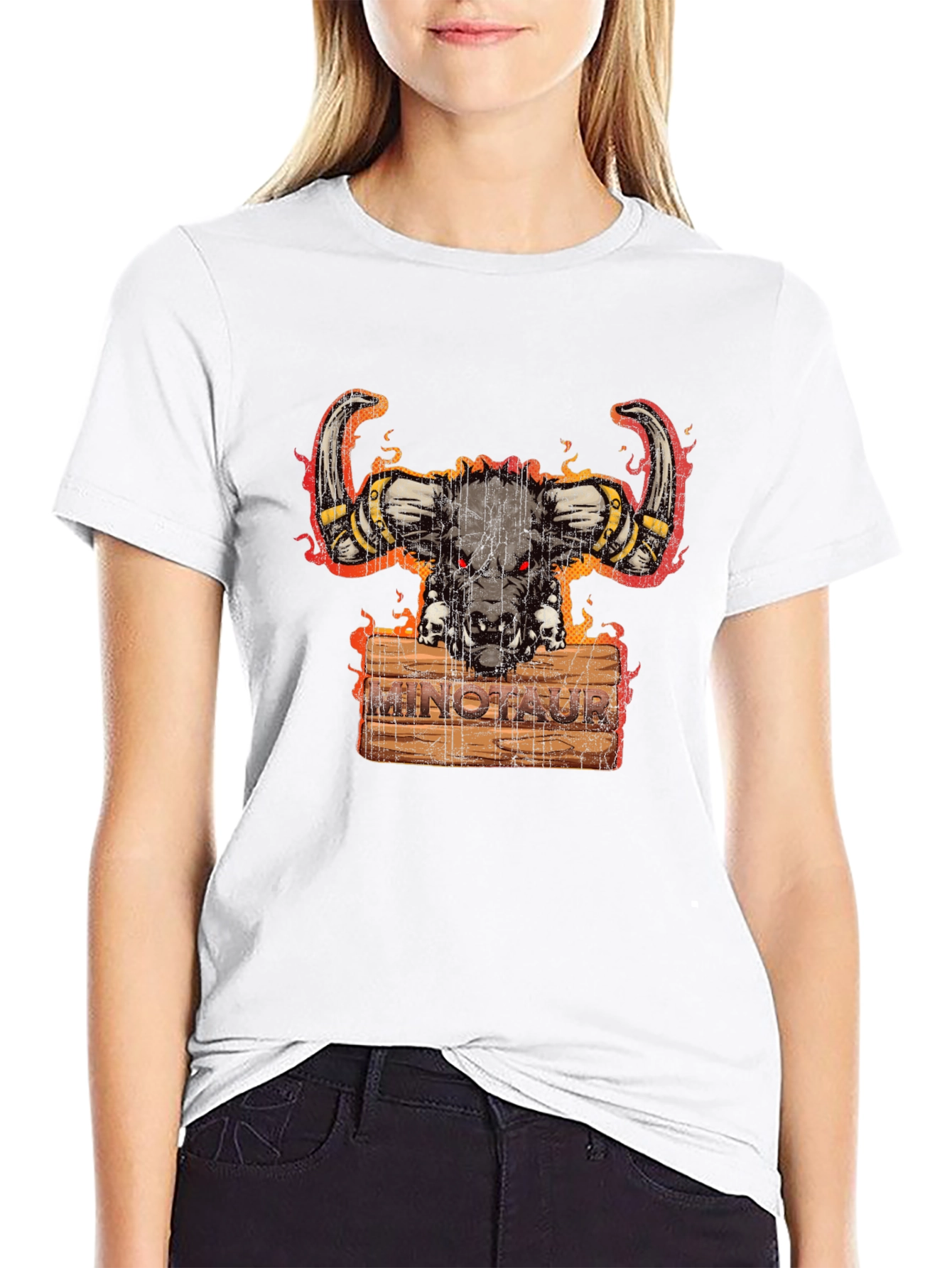 Minotaur Graphic Tee - Fierce Mythical Creature Design