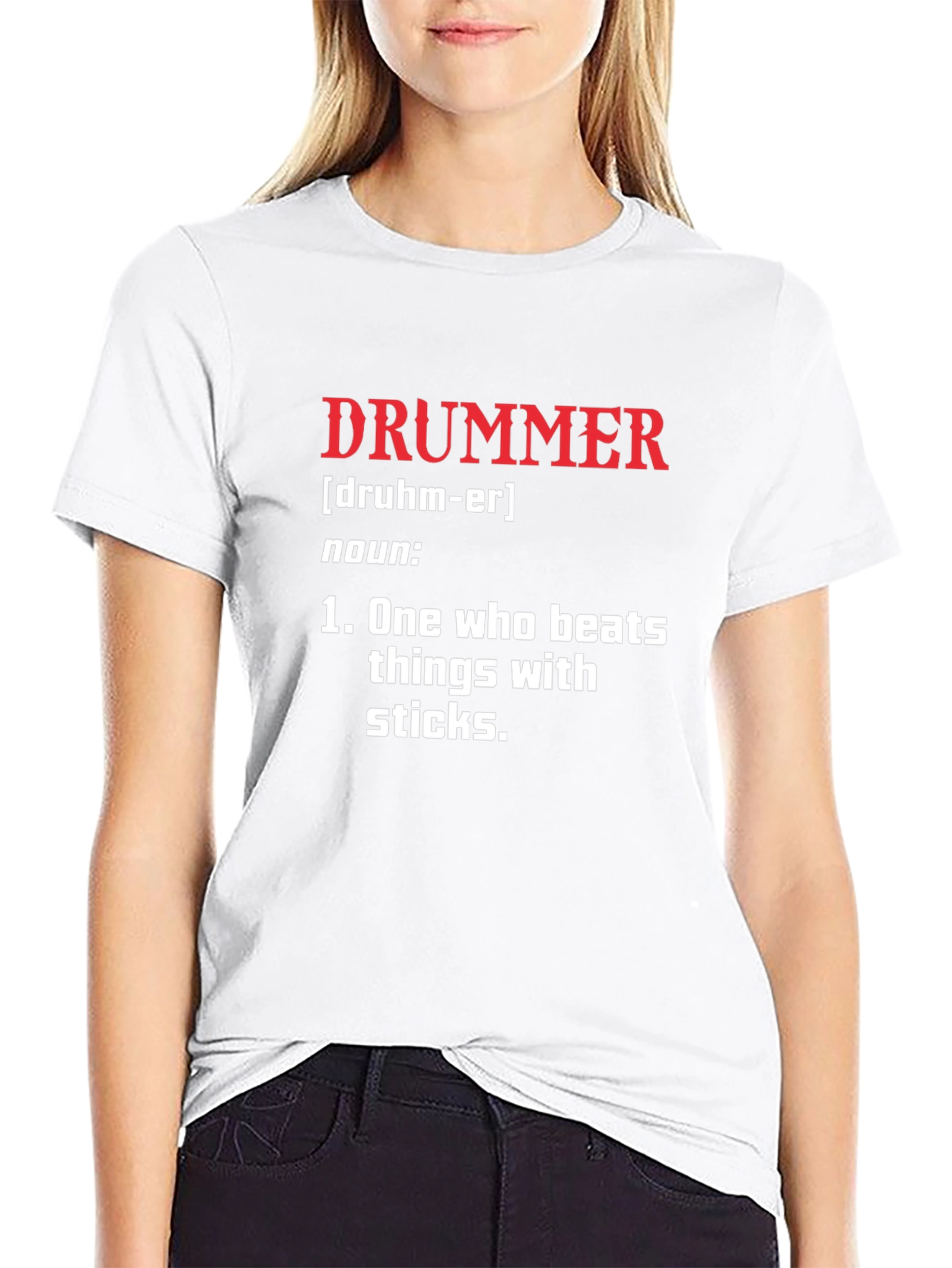 Drummer Definition T-Shirt - Funny Musician Tee