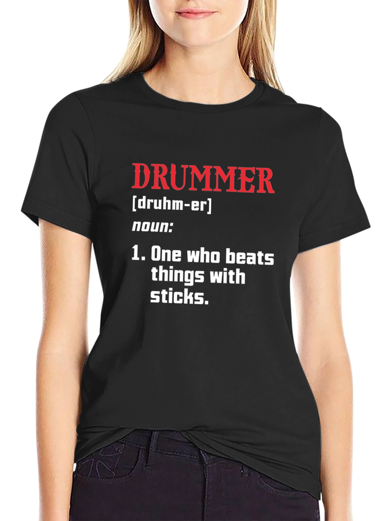 Drummer Definition T-Shirt - Funny Musician Tee