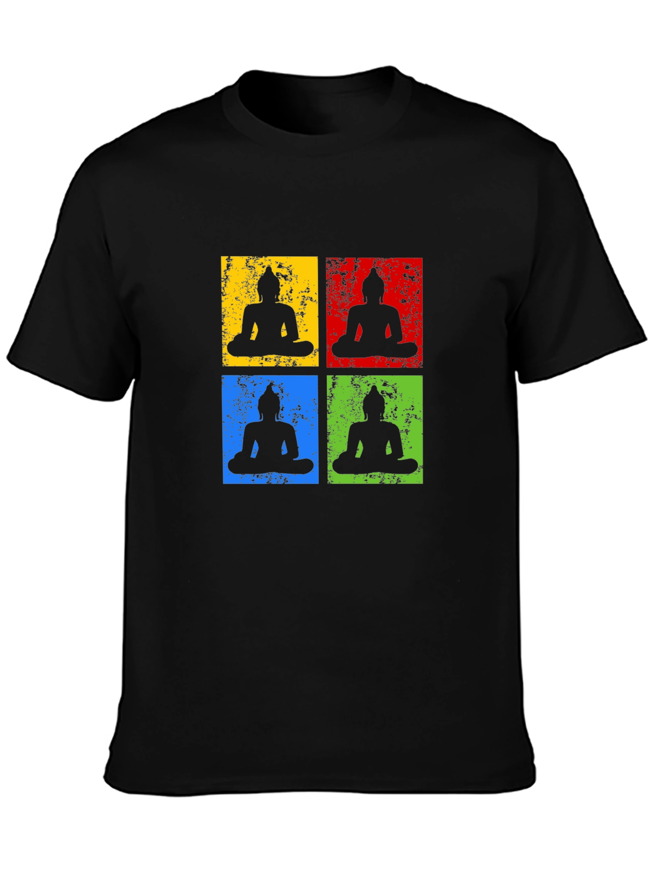 Buddha Pop Art T-Shirt - Zen Meditation Tee