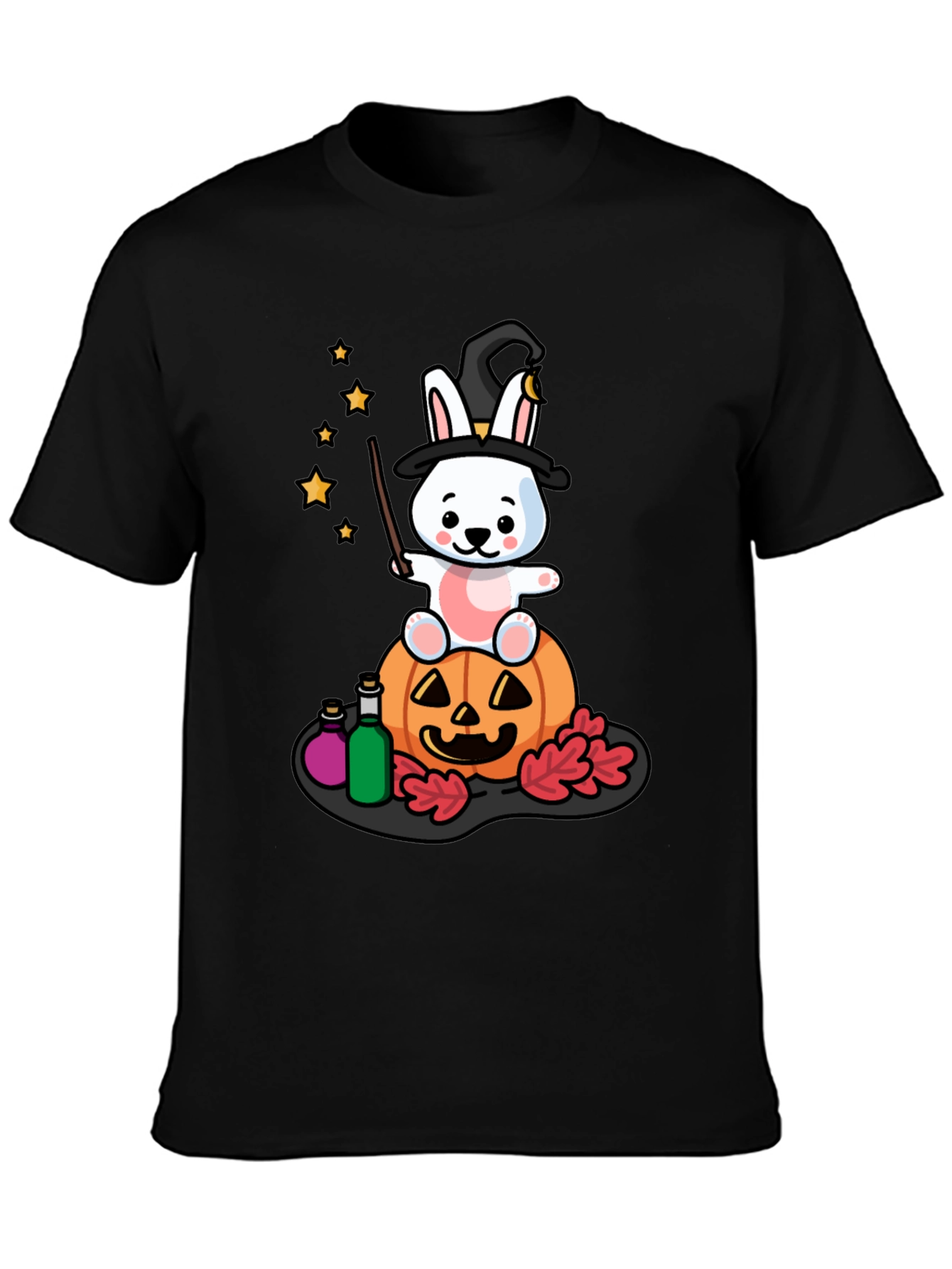 Halloween Bunny Witch T-Shirt
