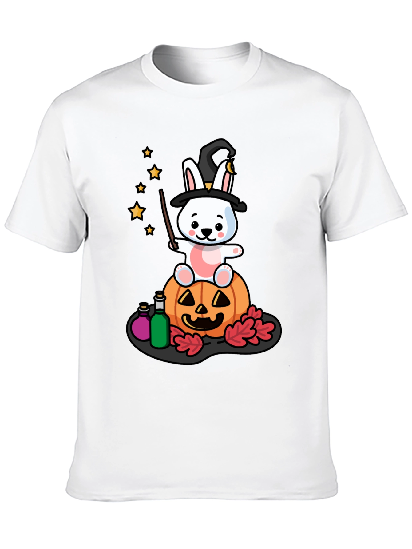 Halloween Bunny Witch T-Shirt