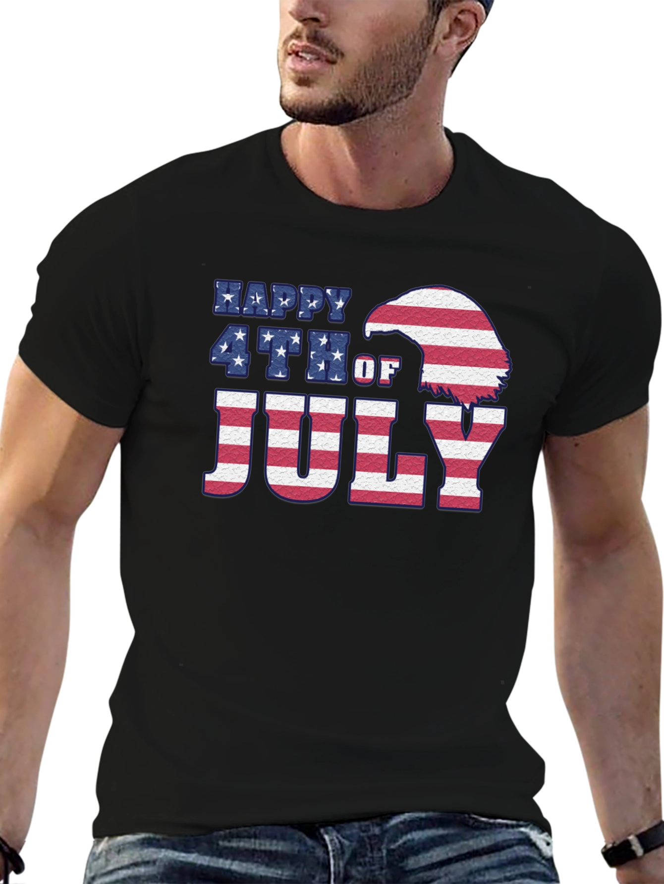 Happy 4th of July Patriotic Graphic Tee