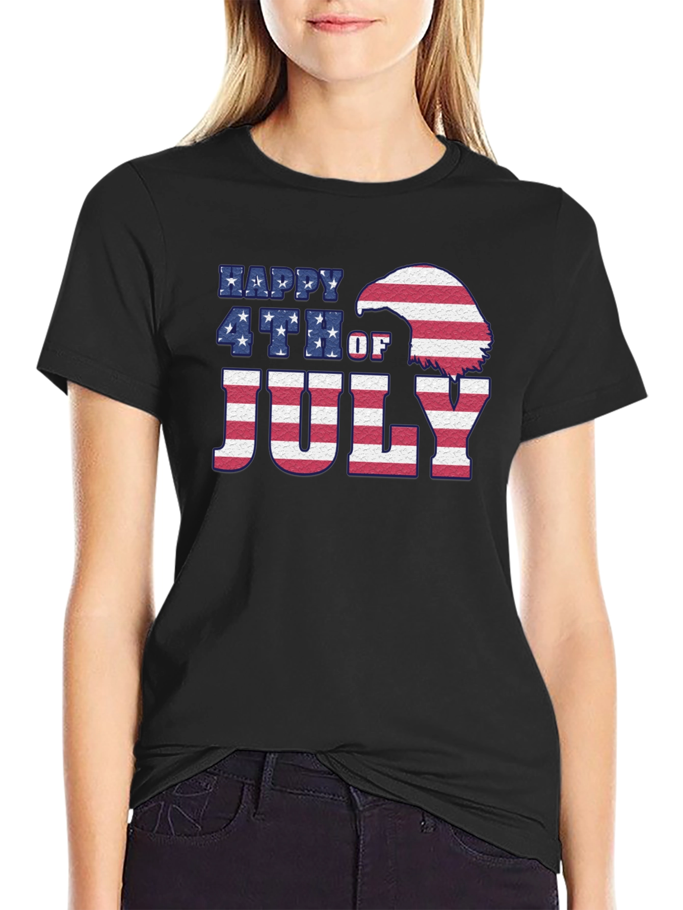 Happy 4th of July Patriotic Graphic Tee