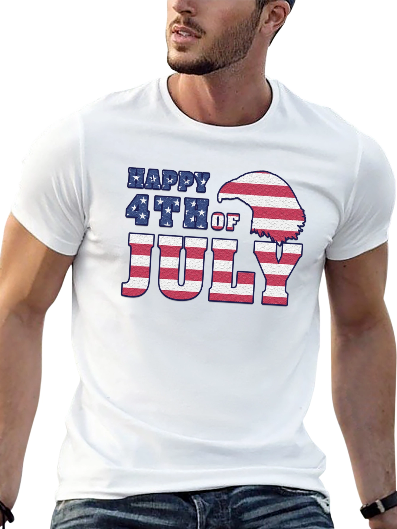 Happy 4th of July Patriotic Graphic Tee