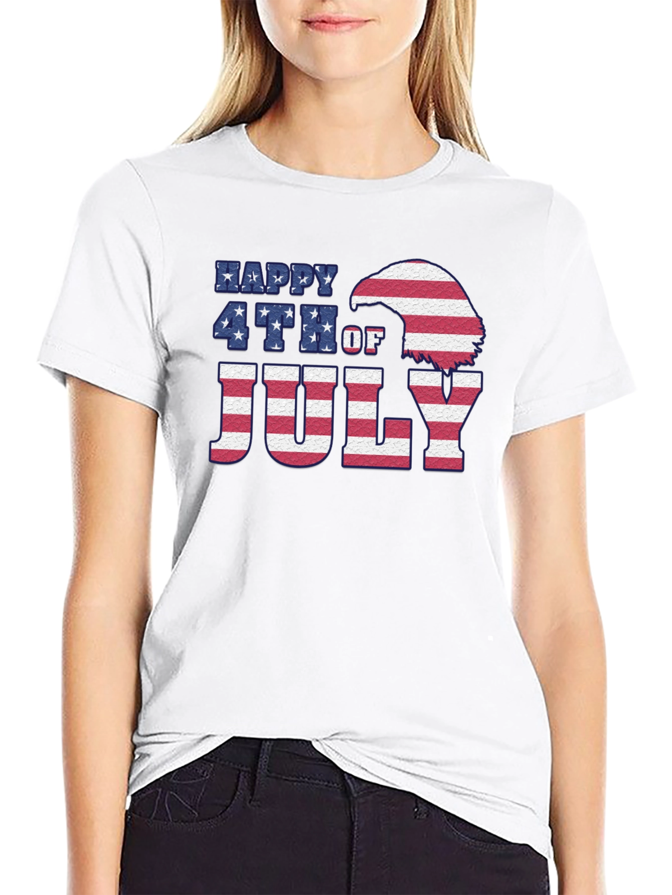 Happy 4th of July Patriotic Graphic Tee
