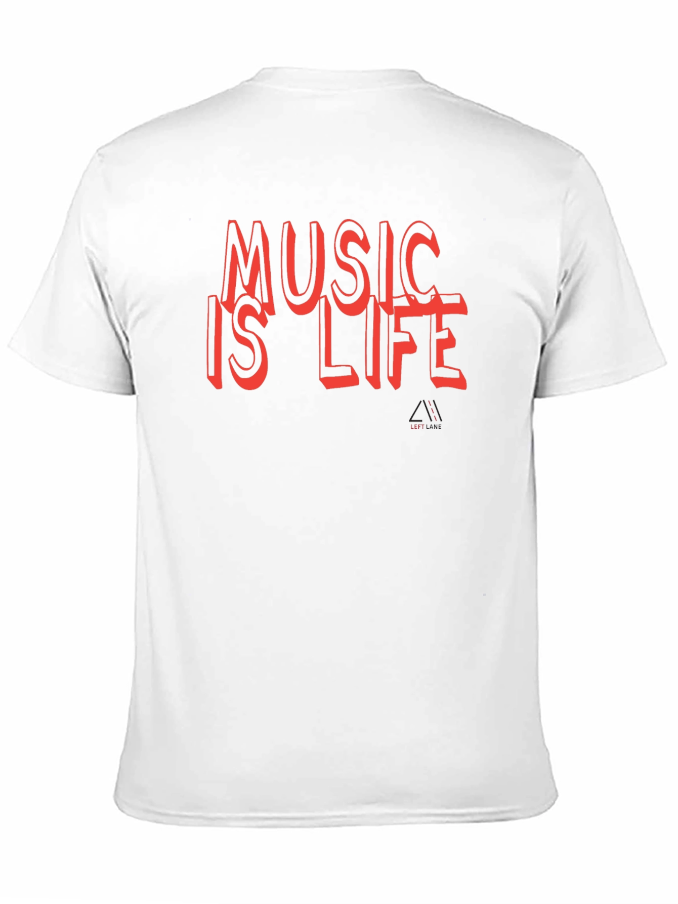 Music is Life Graphic Tee - Black Cotton T-Shirt