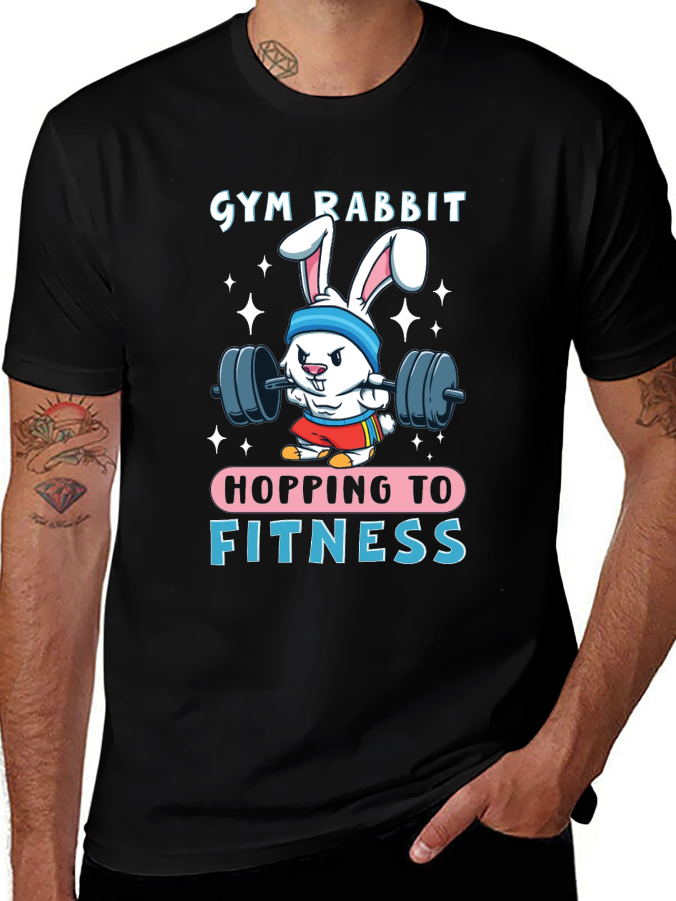 Gym Rabbit Fitness T-Shirt - Hopping to Greatness!