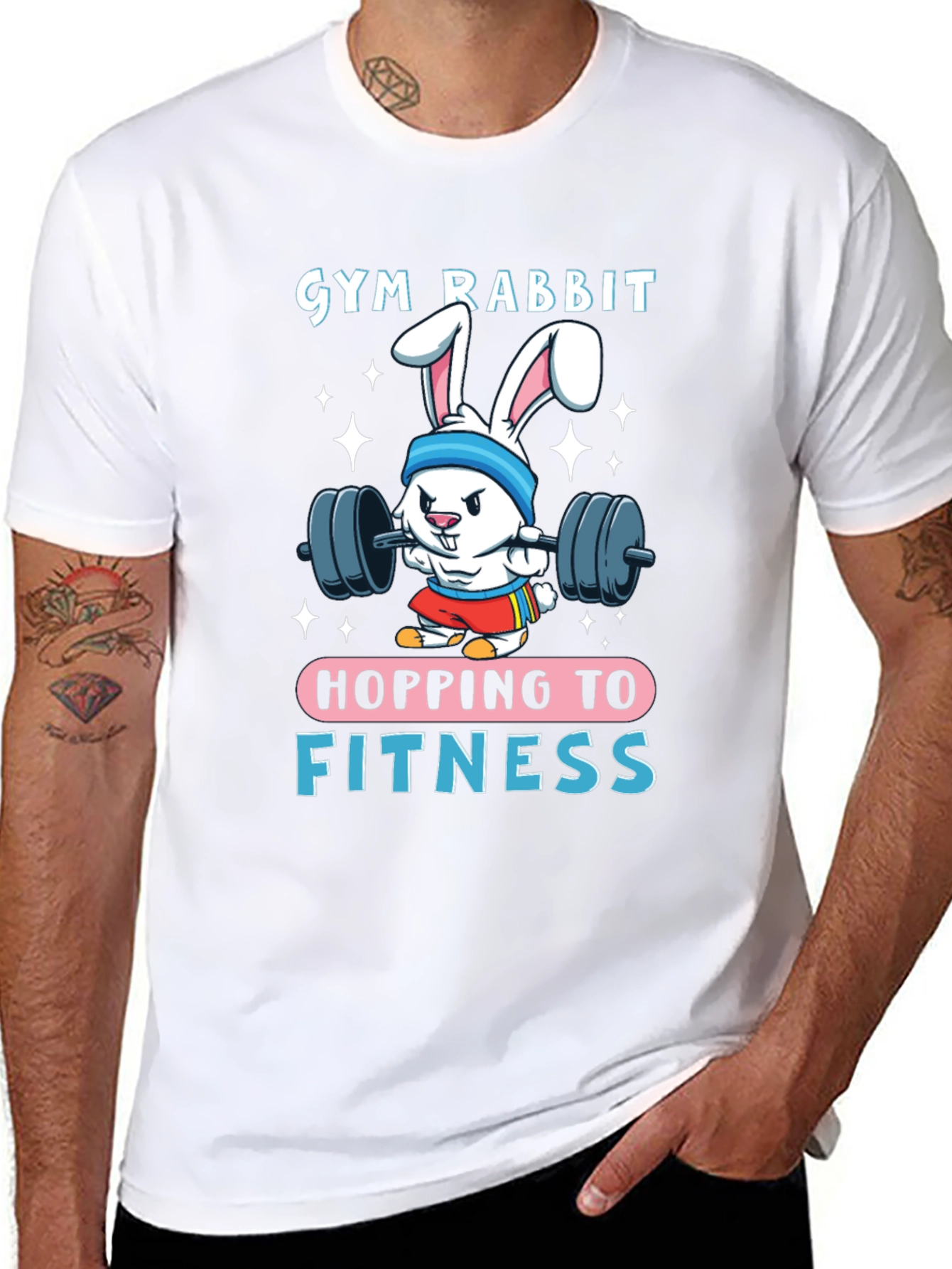 Gym Rabbit Fitness T-Shirt - Hopping to Greatness!