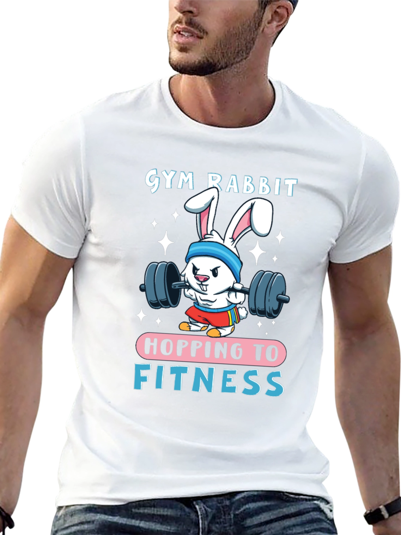 Gym Rabbit Fitness T-Shirt - Hopping to Greatness!